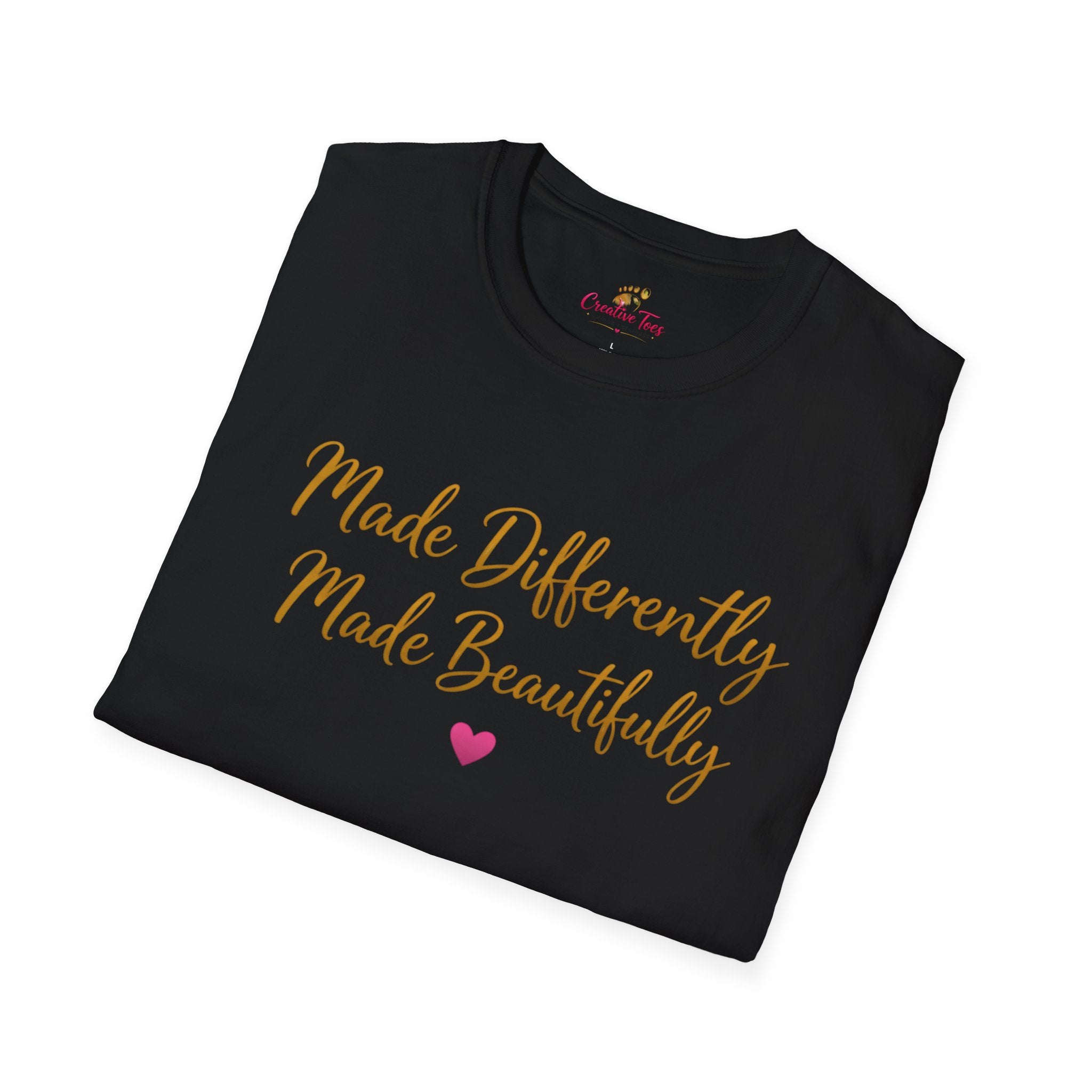 Made Differently Made Beautifully T-Shirt — Inspirational Disability Awareness Tee