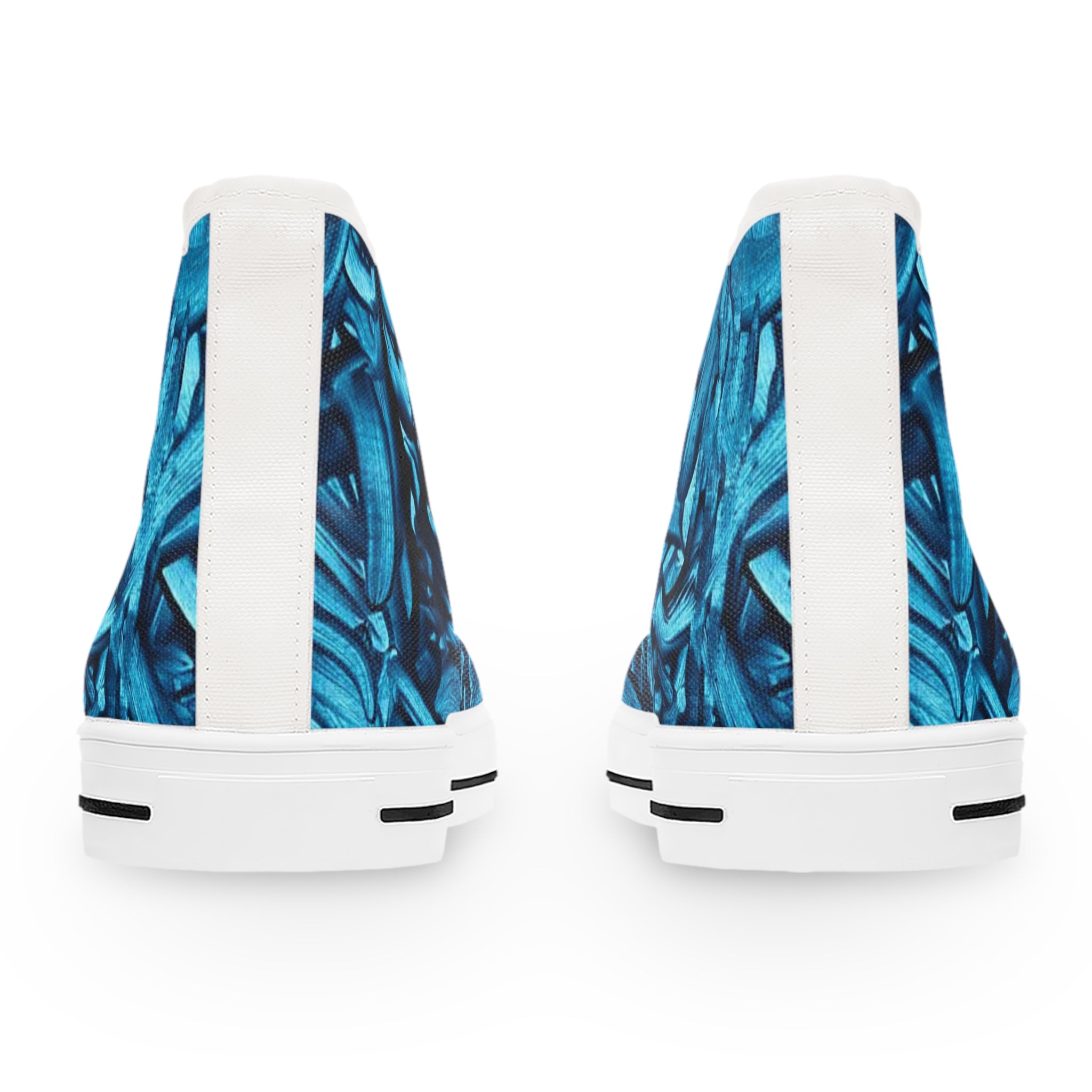True Blue || Tie Dye Women's High Top Sneakers