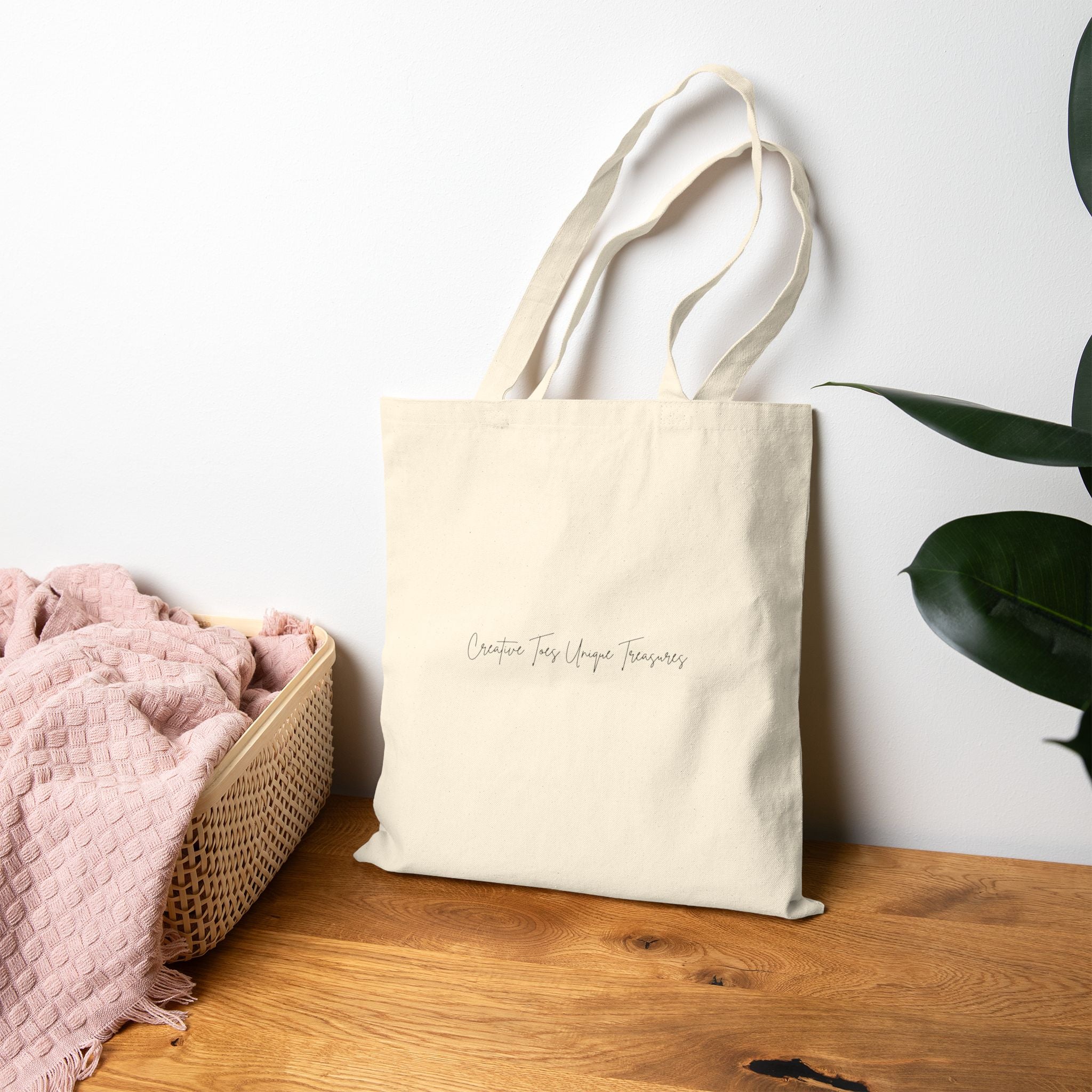 “Where Toes Create Treasures” — Cotton Canvas Tote Bag