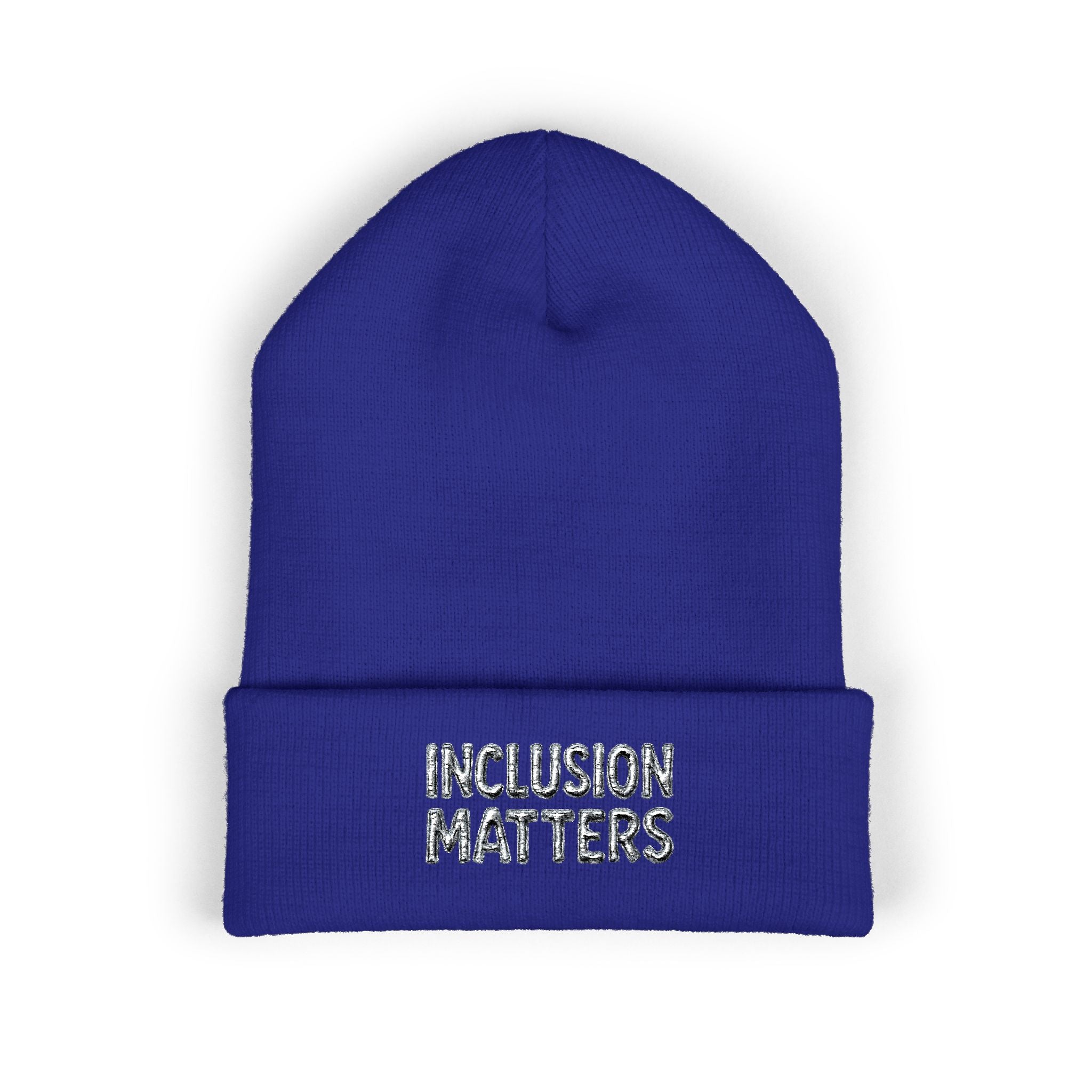 Inclusion Matters Embroidered Cuffed Beanie