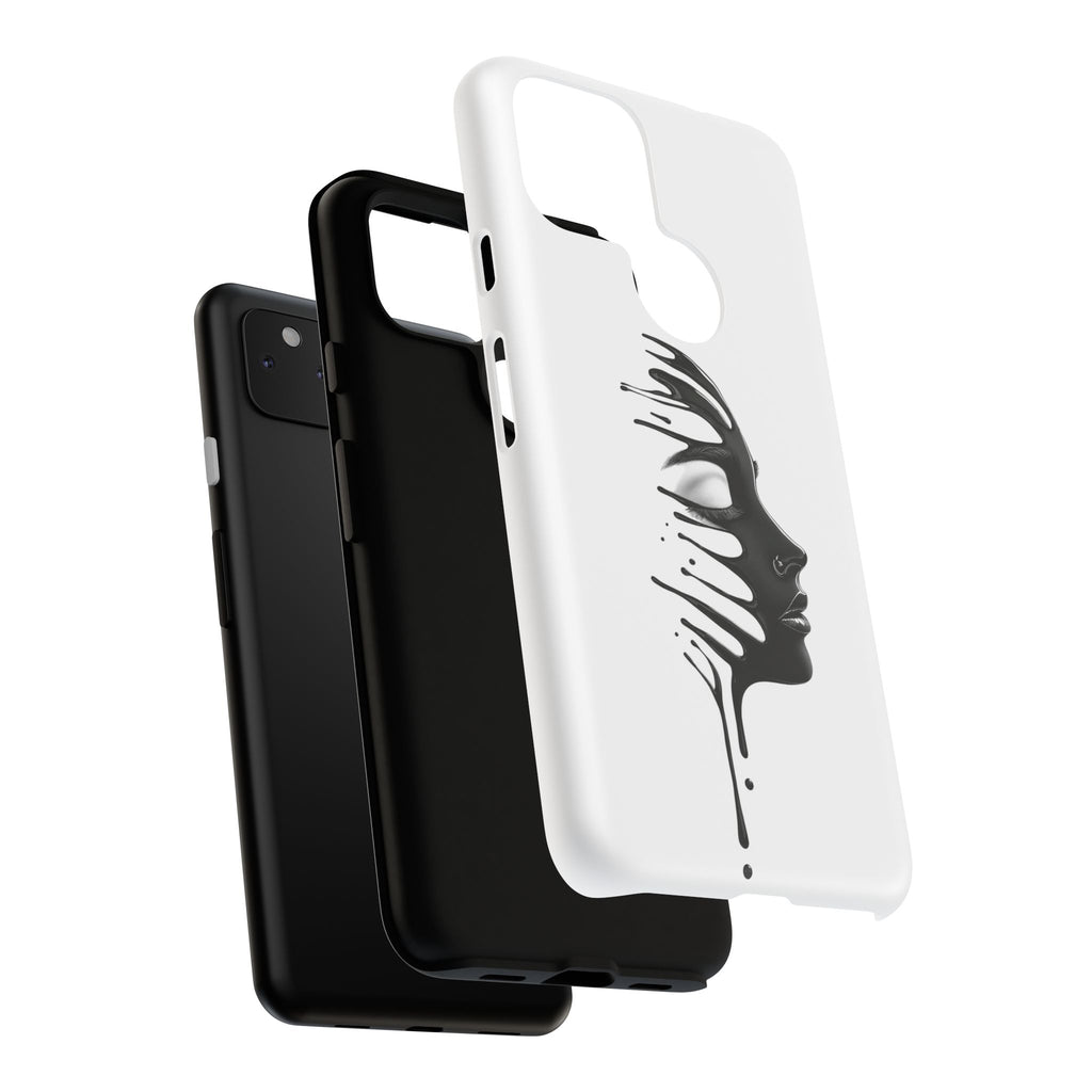 Stylish Phone Case with Artistic Design, Tough Phone Cover, Unique Phone Accessory, Gift for Art Lovers, Trendy Protective Case