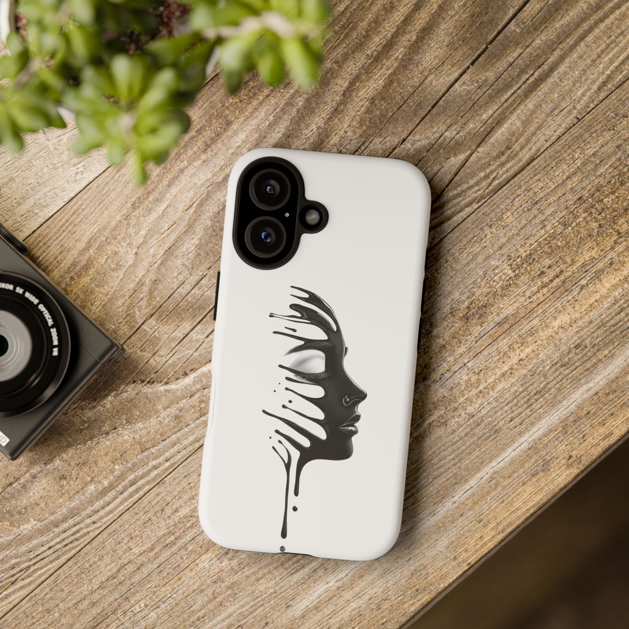 Stylish Phone Case with Artistic Design, Tough Phone Cover, Unique Phone Accessory, Gift for Art Lovers, Trendy Protective Case
