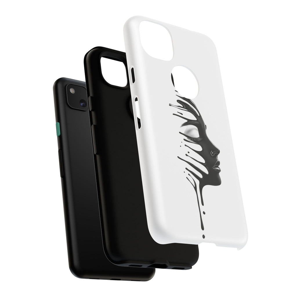 Stylish Phone Case with Artistic Design, Tough Phone Cover, Unique Phone Accessory, Gift for Art Lovers, Trendy Protective Case