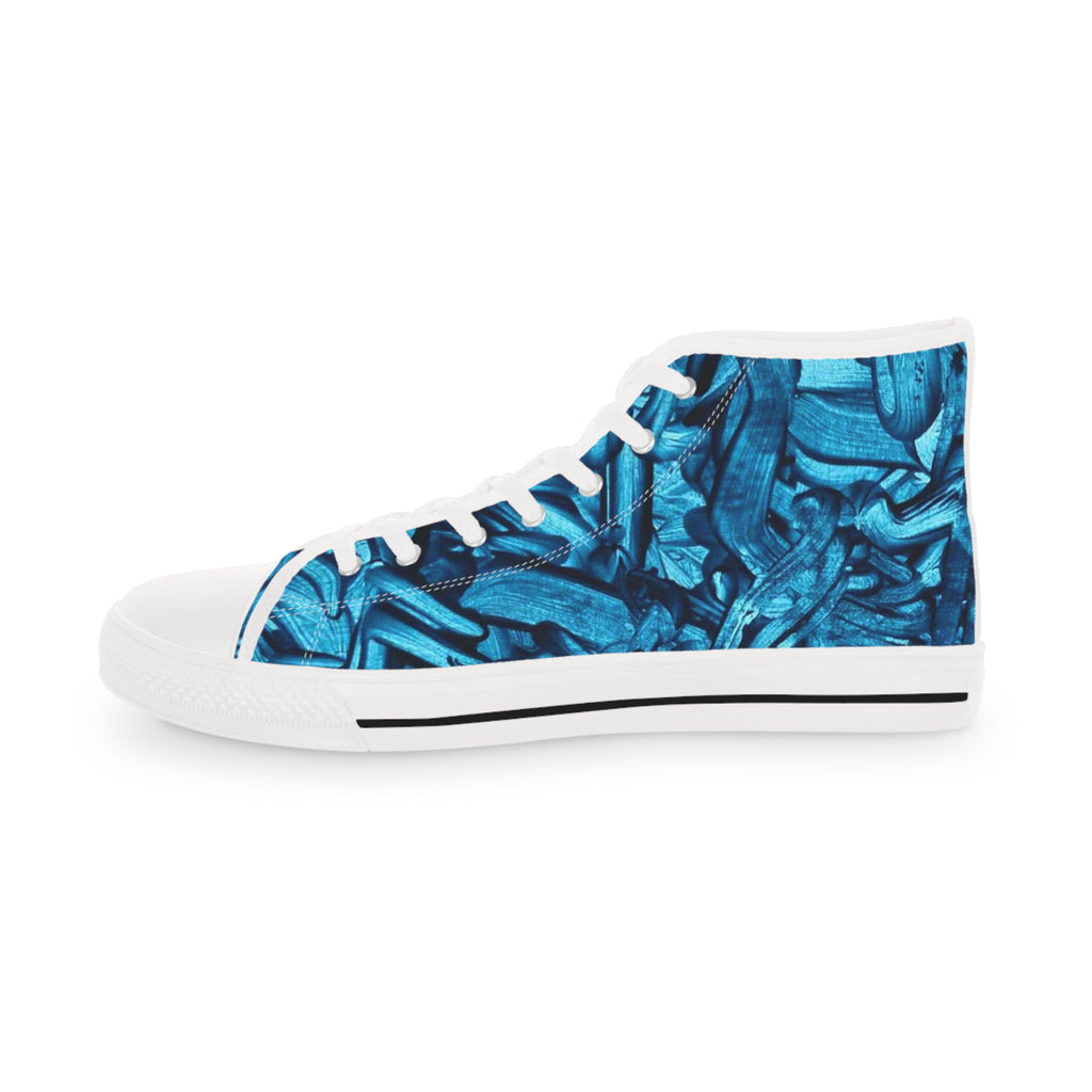 True Blue ||  Tie-Dye High Top Sneakers – Men's Retro Streetwear