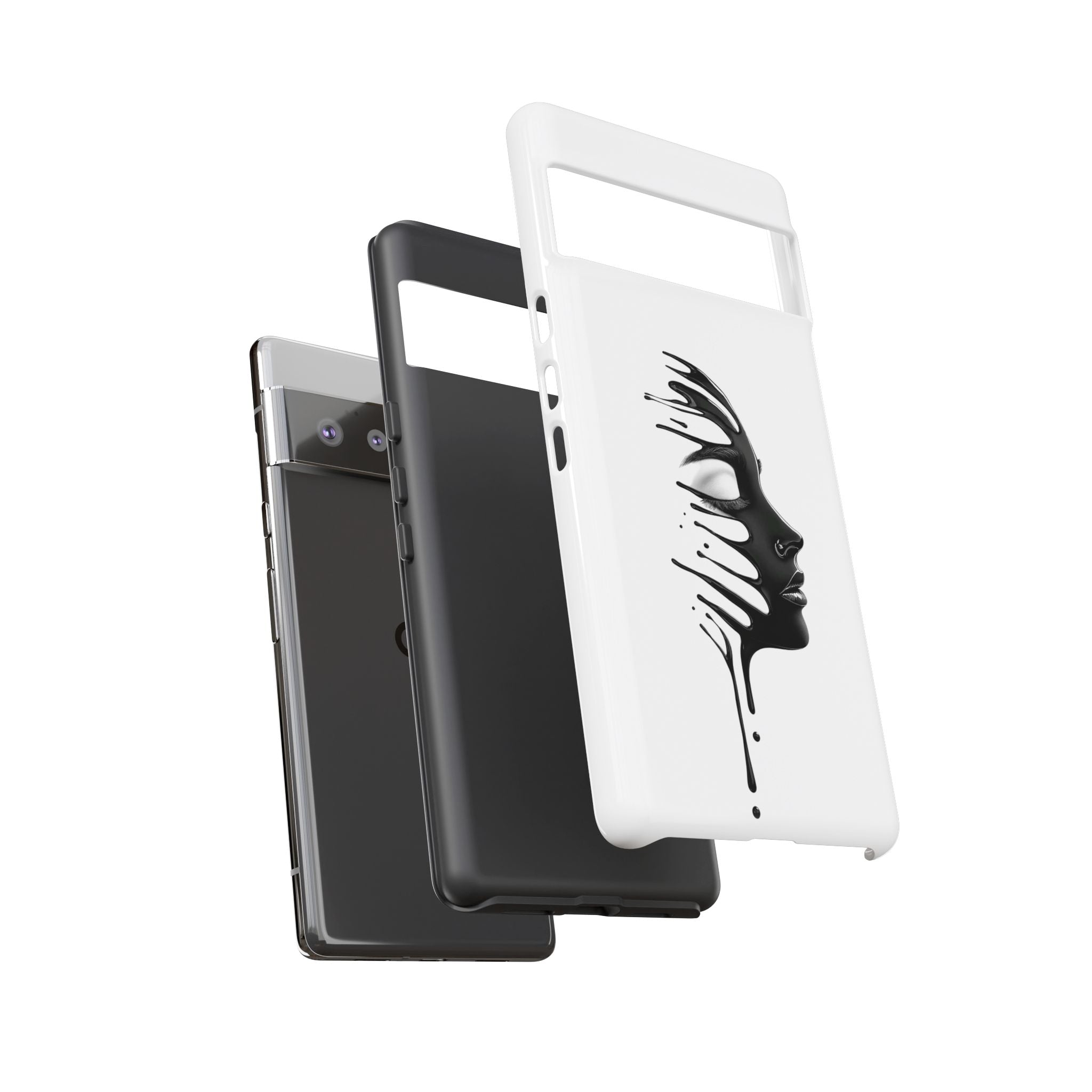 Stylish Phone Case with Artistic Design, Tough Phone Cover, Unique Phone Accessory, Gift for Art Lovers, Trendy Protective Case