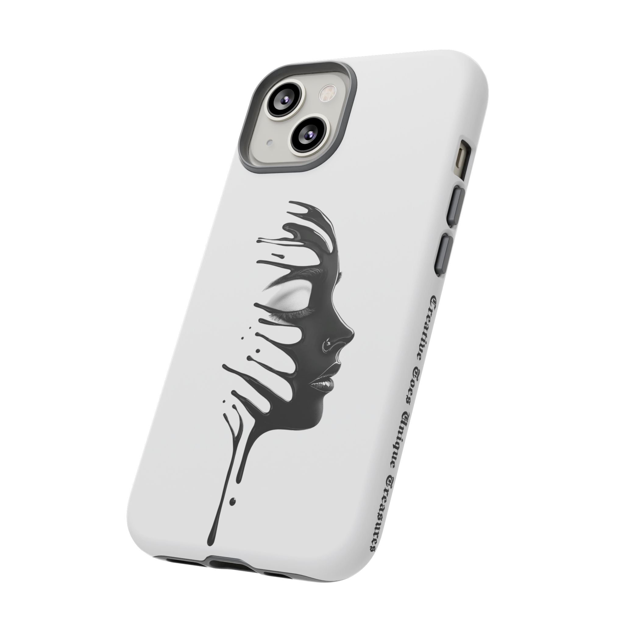 Stylish Phone Case with Artistic Design, Tough Phone Cover, Unique Phone Accessory, Gift for Art Lovers, Trendy Protective Case