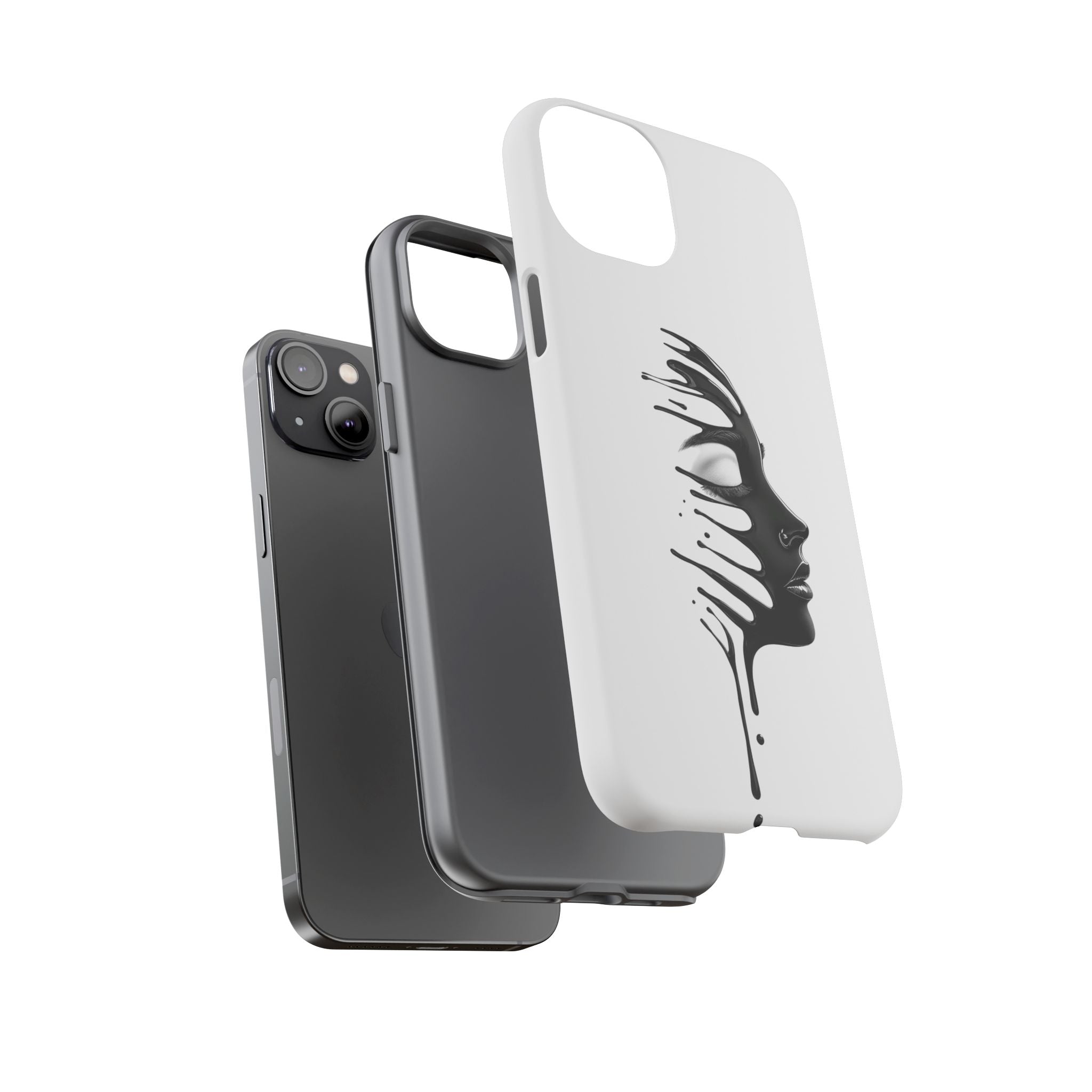 Stylish Phone Case with Artistic Design, Tough Phone Cover, Unique Phone Accessory, Gift for Art Lovers, Trendy Protective Case