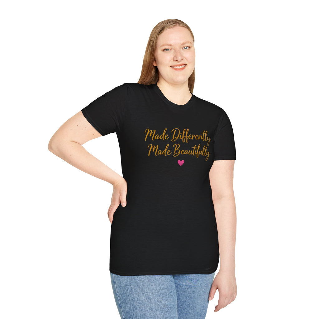 Made Differently Made Beautifully T-Shirt — Inspirational Disability Awareness Tee