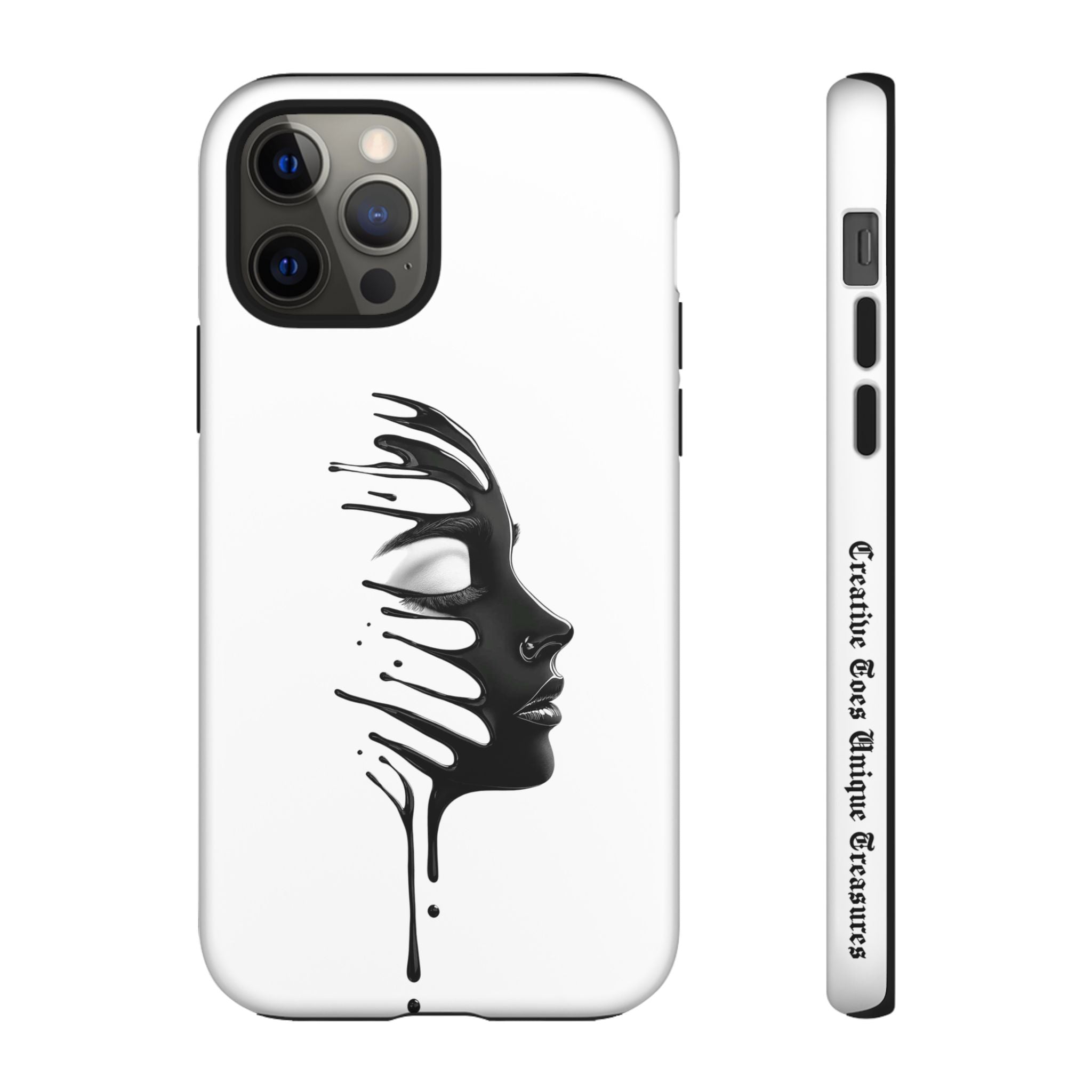 Stylish Phone Case with Artistic Design, Tough Phone Cover, Unique Phone Accessory, Gift for Art Lovers, Trendy Protective Case