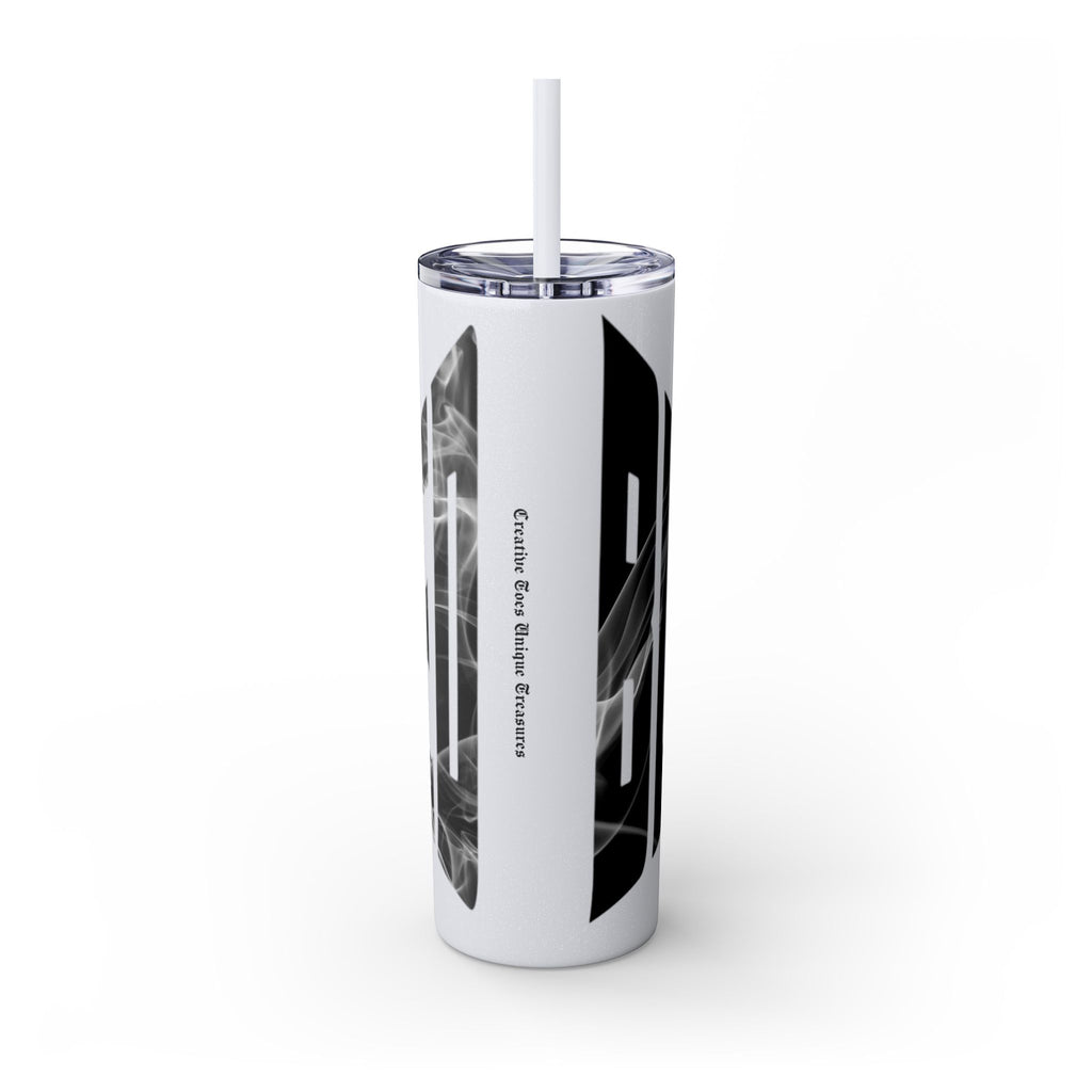 Inspirational Skinny Tumbler, 20oz - Motivational Drinkware, Gift for Her, Office Supplies, Travel Mug, Cheerful Hydration