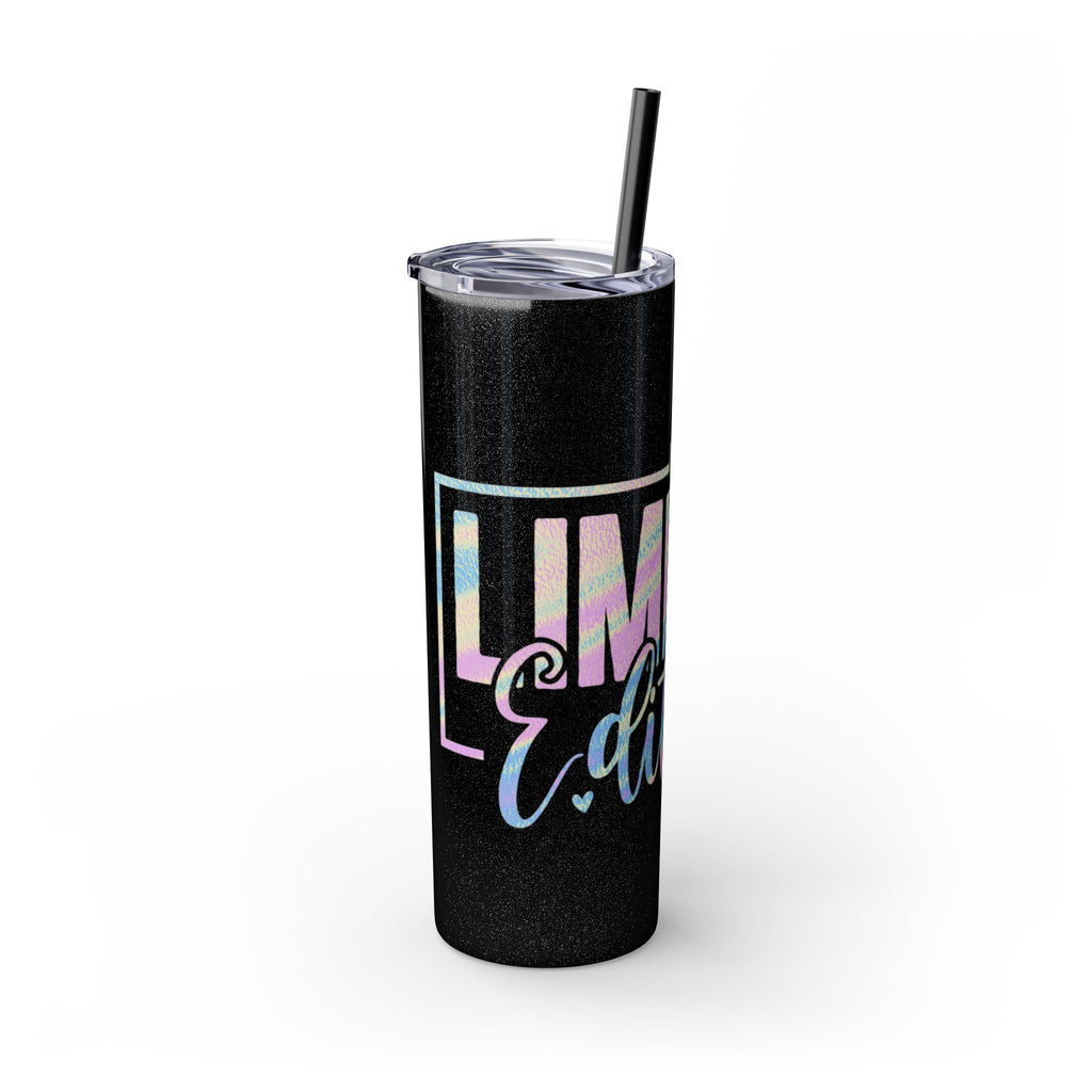 Inspirational Skinny Tumbler, 20oz - Motivational Drinkware, Gift for Her, Office Supplies, Travel Mug, Cheerful Hydration