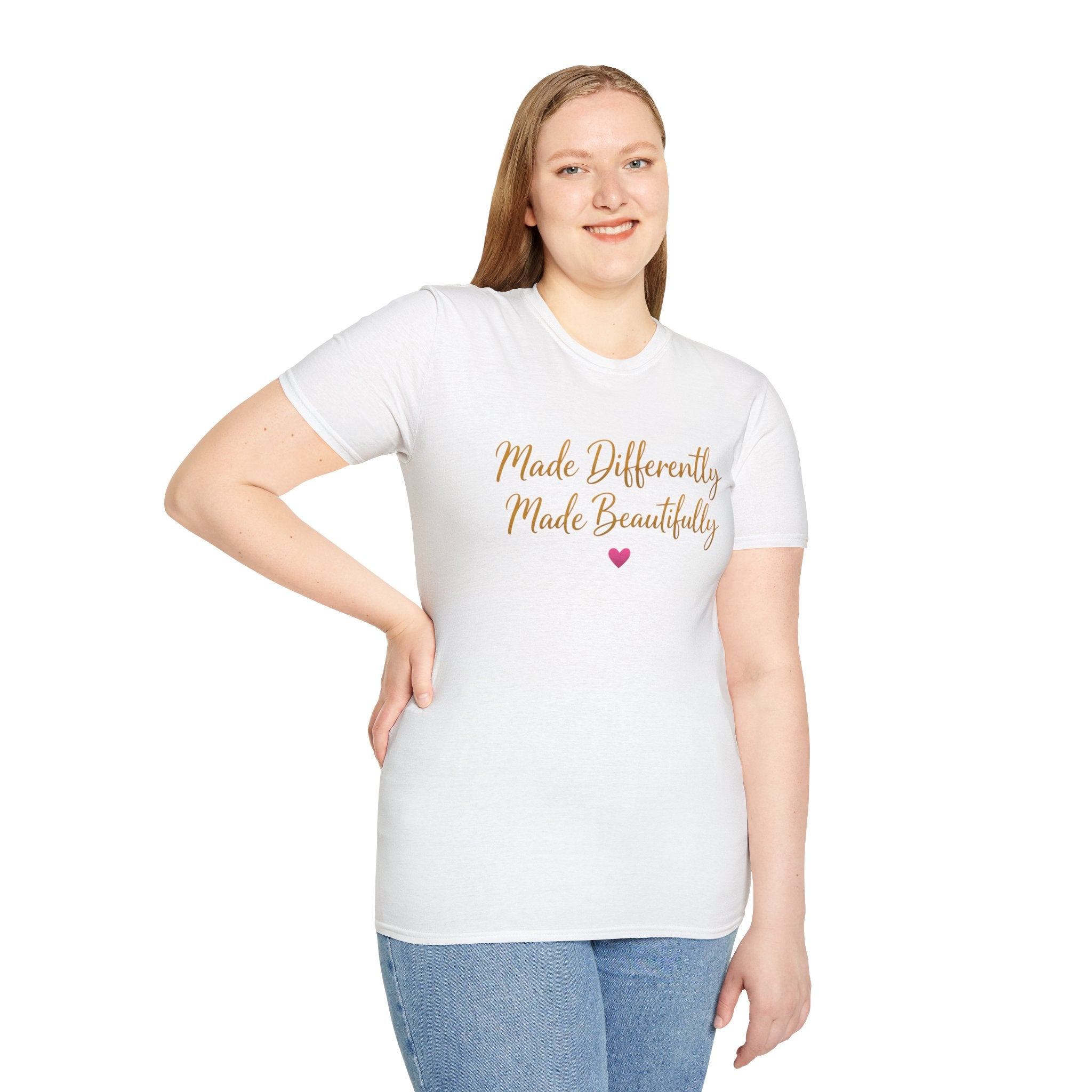 Made Differently Made Beautifully T-Shirt — Inspirational Disability Awareness Tee