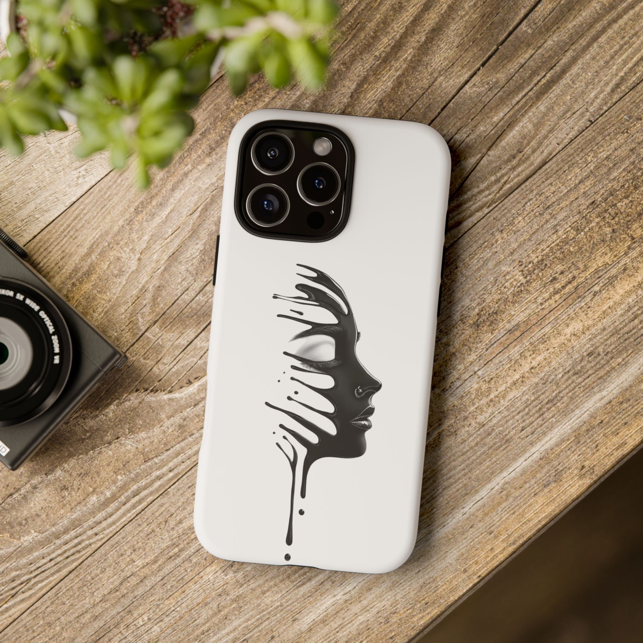 Stylish Phone Case with Artistic Design, Tough Phone Cover, Unique Phone Accessory, Gift for Art Lovers, Trendy Protective Case