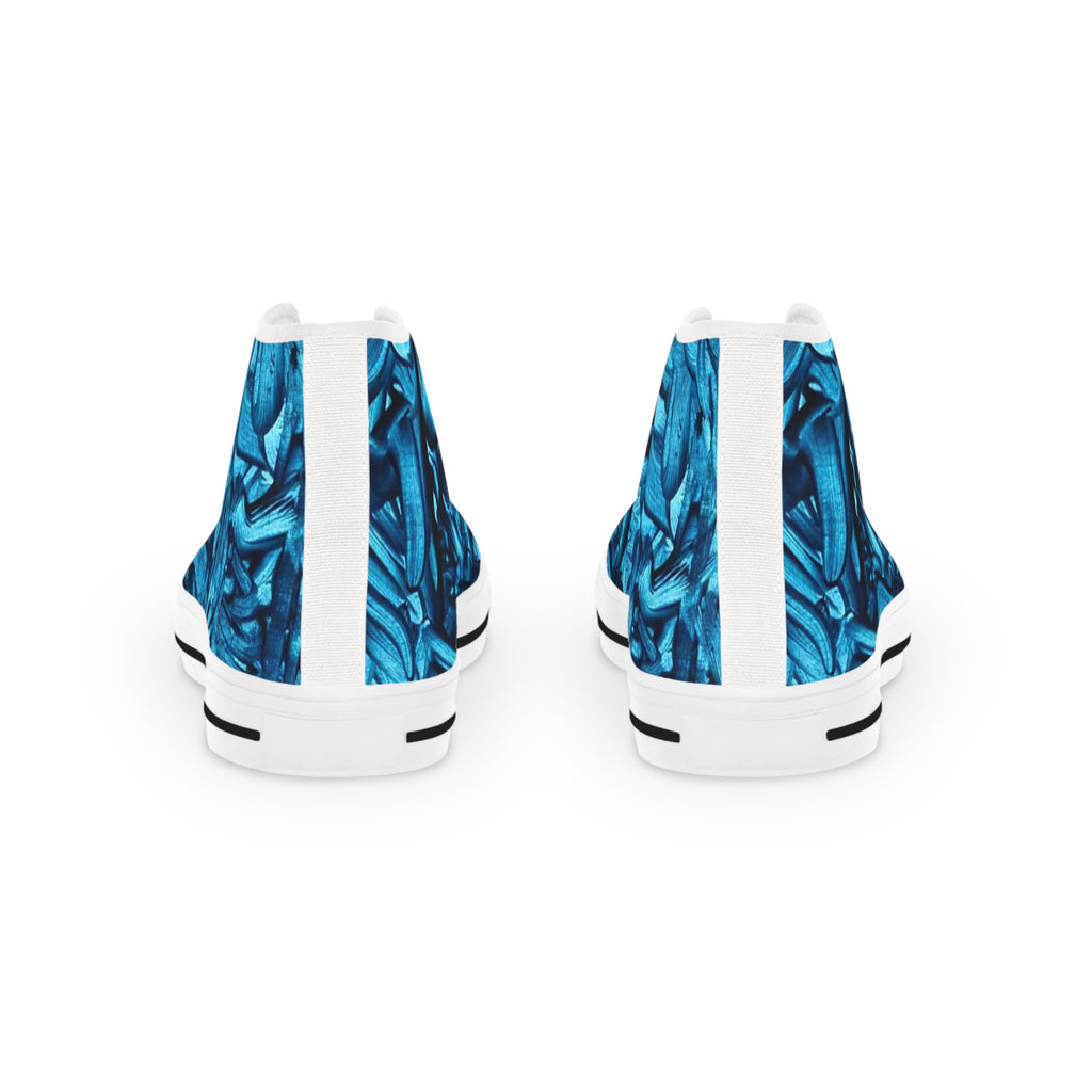 True Blue ||  Tie-Dye High Top Sneakers – Men's Retro Streetwear