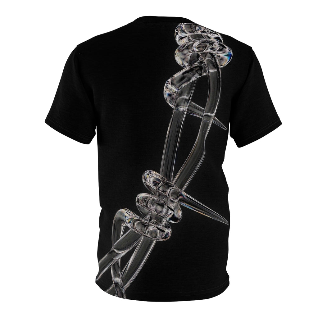 The Cost Of Love Tee — Black All-Over Print Artistic T-Shirt