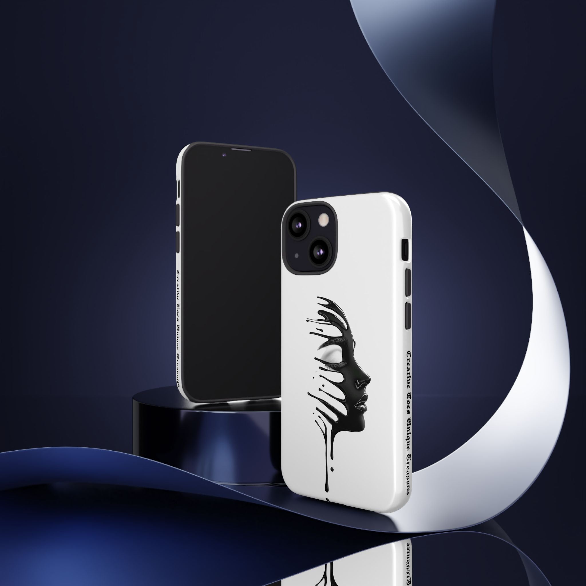 Stylish Phone Case with Artistic Design, Tough Phone Cover, Unique Phone Accessory, Gift for Art Lovers, Trendy Protective Case