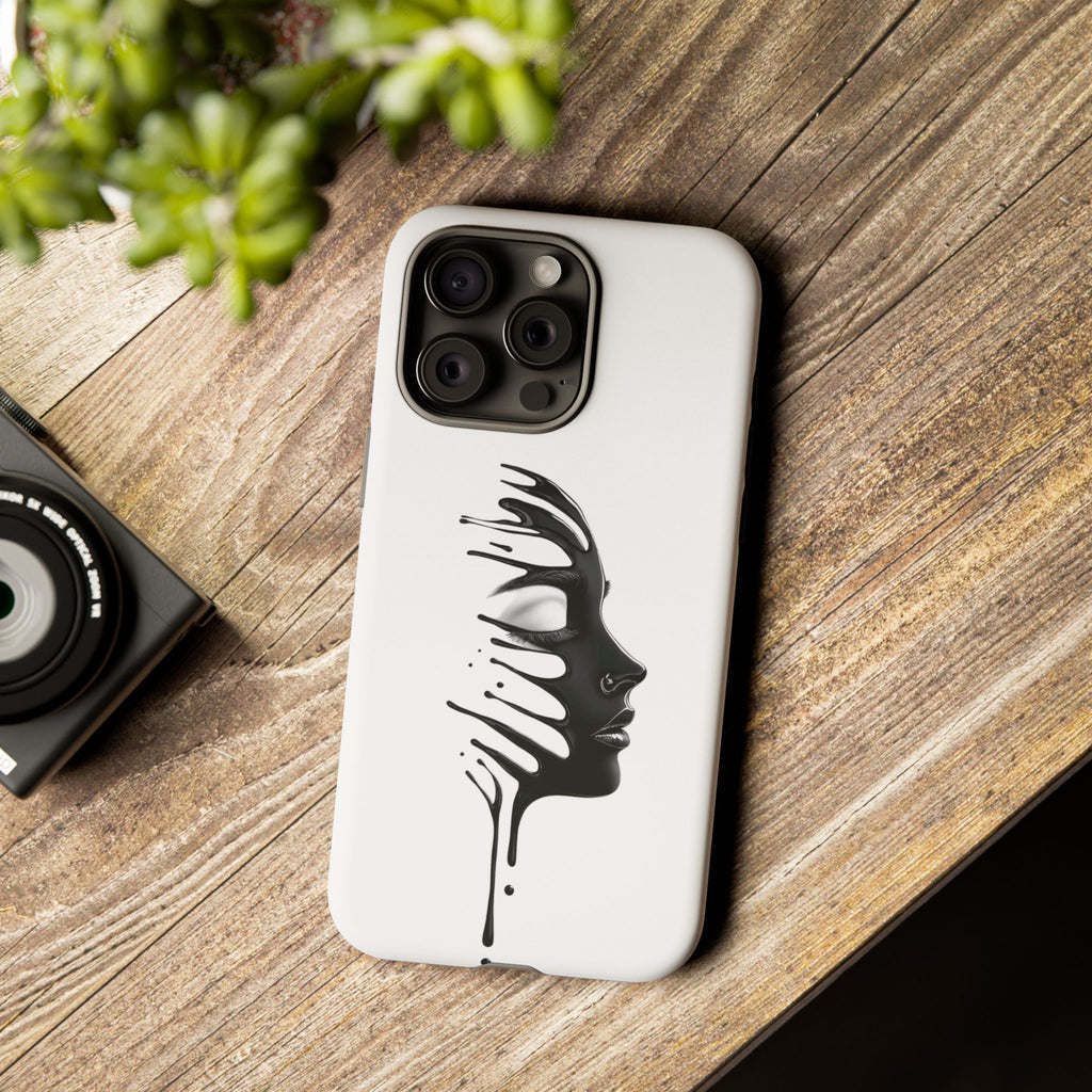 Stylish Phone Case with Artistic Design, Tough Phone Cover, Unique Phone Accessory, Gift for Art Lovers, Trendy Protective Case