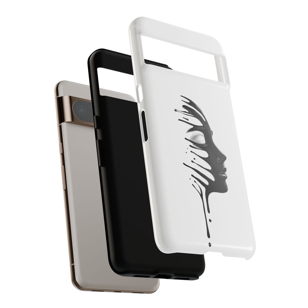 Stylish Phone Case with Artistic Design, Tough Phone Cover, Unique Phone Accessory, Gift for Art Lovers, Trendy Protective Case
