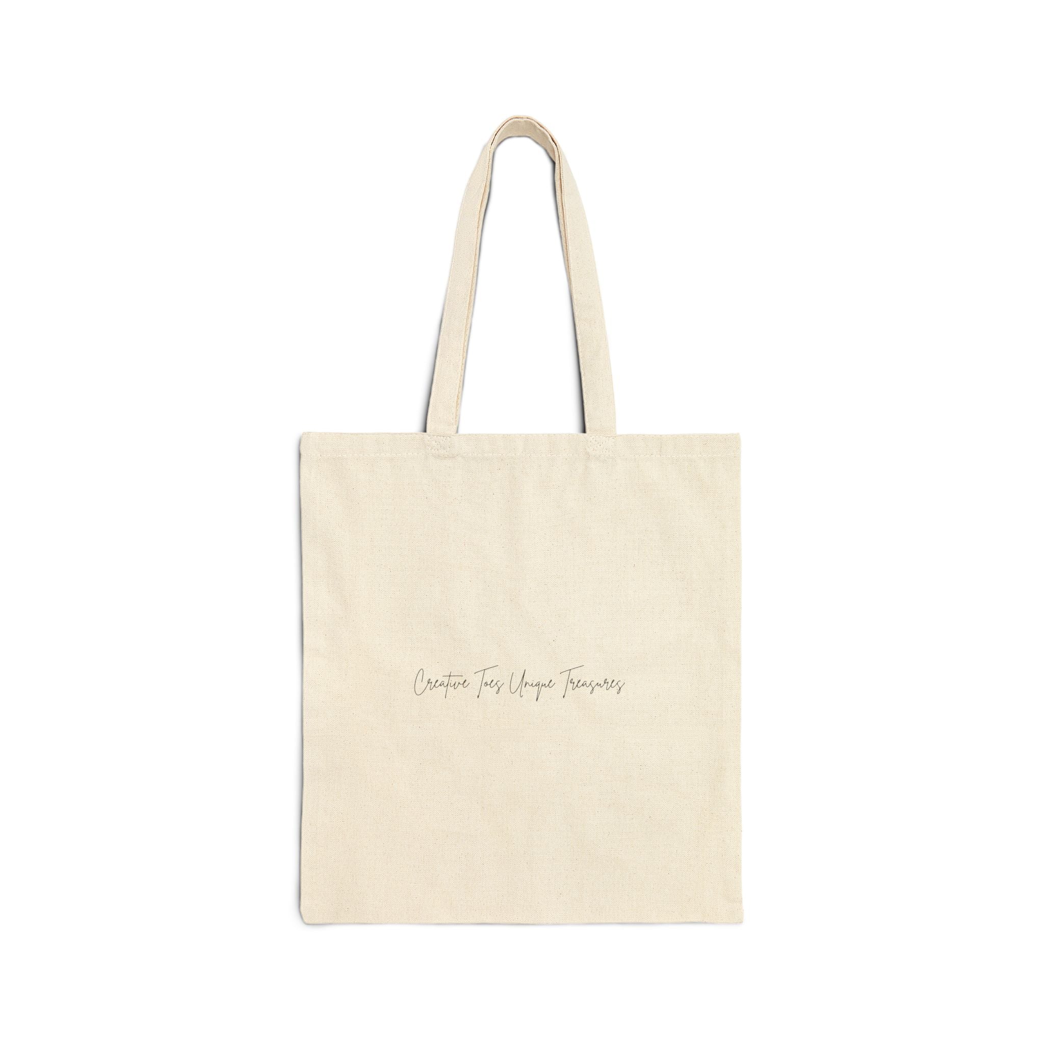 “Where Toes Create Treasures” — Cotton Canvas Tote Bag