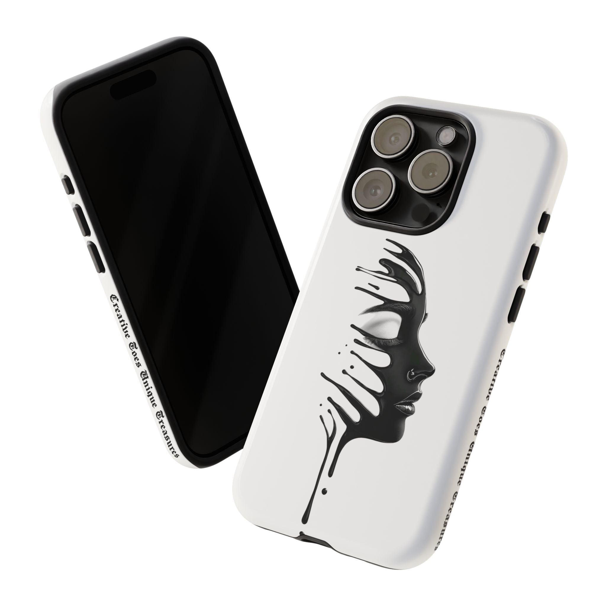 Stylish Phone Case with Artistic Design, Tough Phone Cover, Unique Phone Accessory, Gift for Art Lovers, Trendy Protective Case
