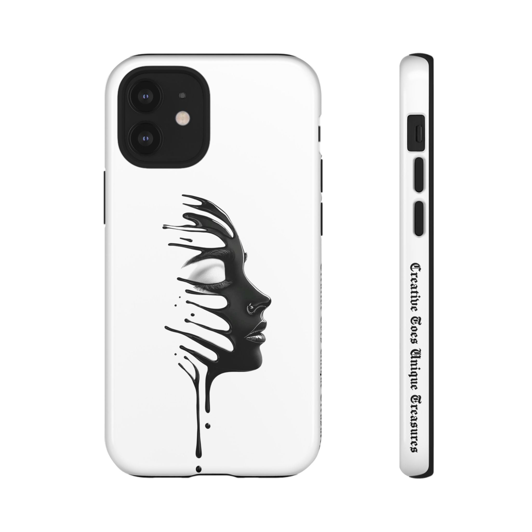Stylish Phone Case with Artistic Design, Tough Phone Cover, Unique Phone Accessory, Gift for Art Lovers, Trendy Protective Case