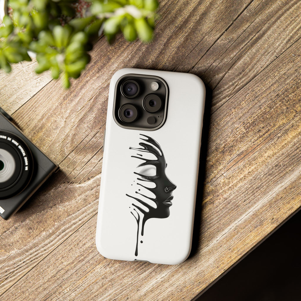 Stylish Phone Case with Artistic Design, Tough Phone Cover, Unique Phone Accessory, Gift for Art Lovers, Trendy Protective Case