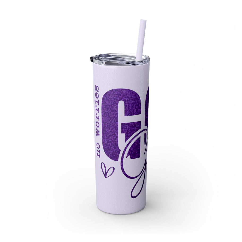 Inspirational Skinny Tumbler, 20oz - Motivational Drinkware, Gift for Her, Office Supplies, Travel Mug, Cheerful Hydration