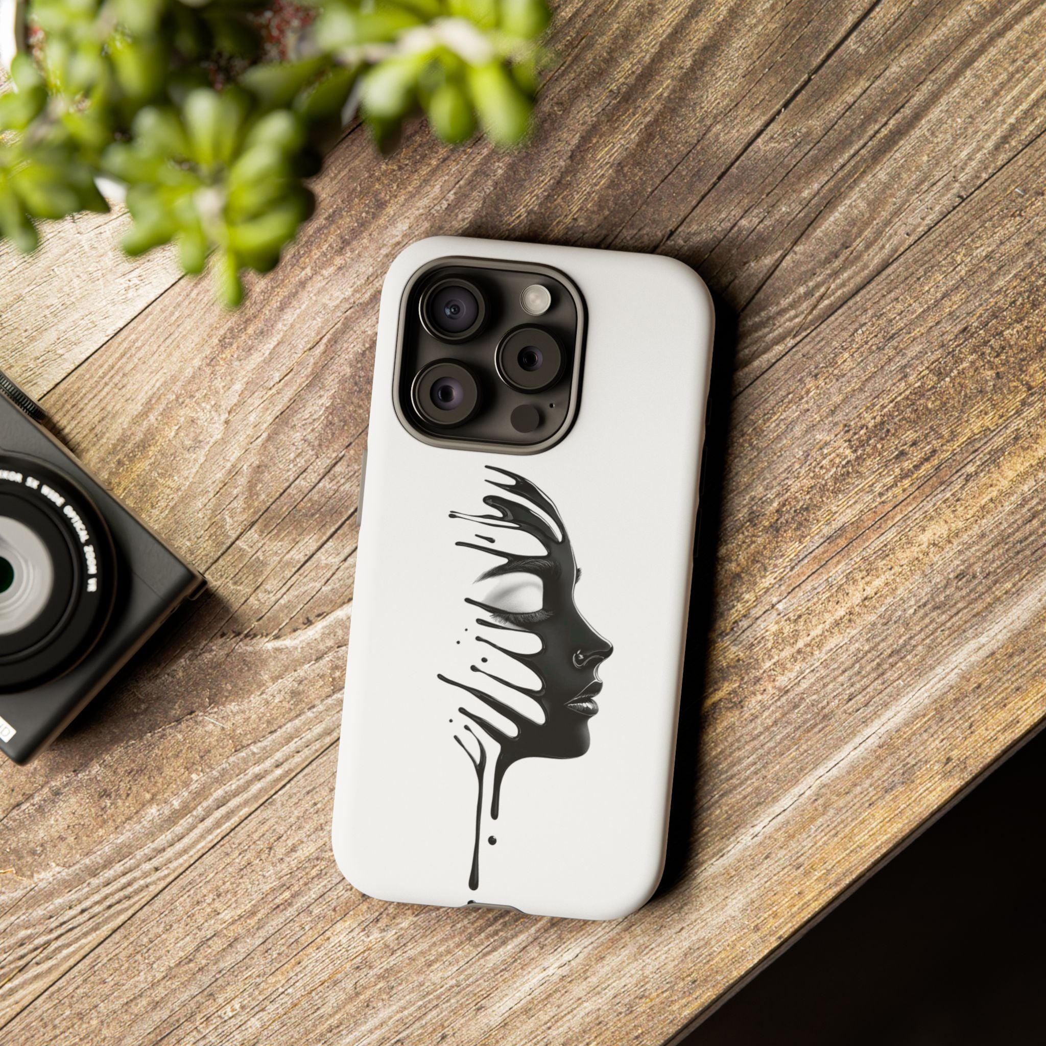 Stylish Phone Case with Artistic Design, Tough Phone Cover, Unique Phone Accessory, Gift for Art Lovers, Trendy Protective Case