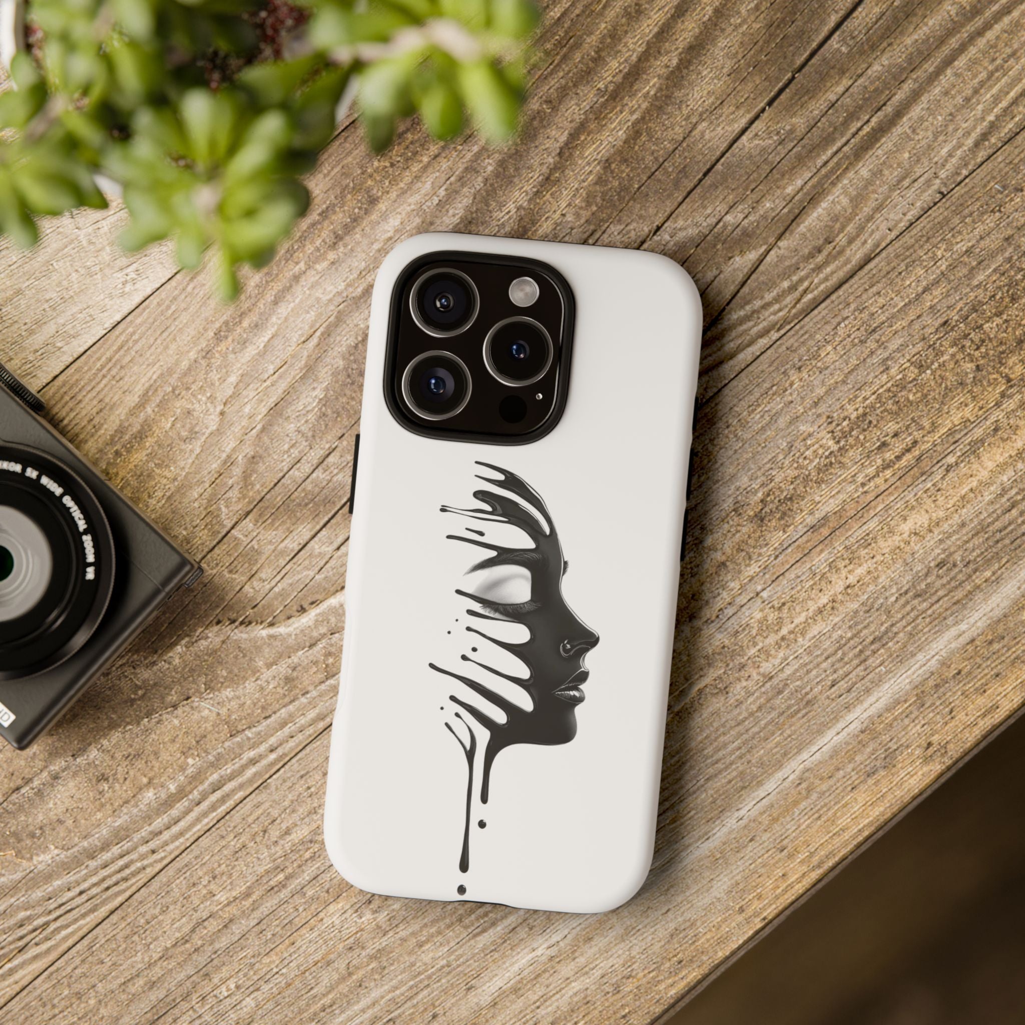 Stylish Phone Case with Artistic Design, Tough Phone Cover, Unique Phone Accessory, Gift for Art Lovers, Trendy Protective Case