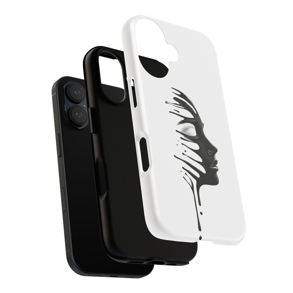 Stylish Phone Case with Artistic Design, Tough Phone Cover, Unique Phone Accessory, Gift for Art Lovers, Trendy Protective Case