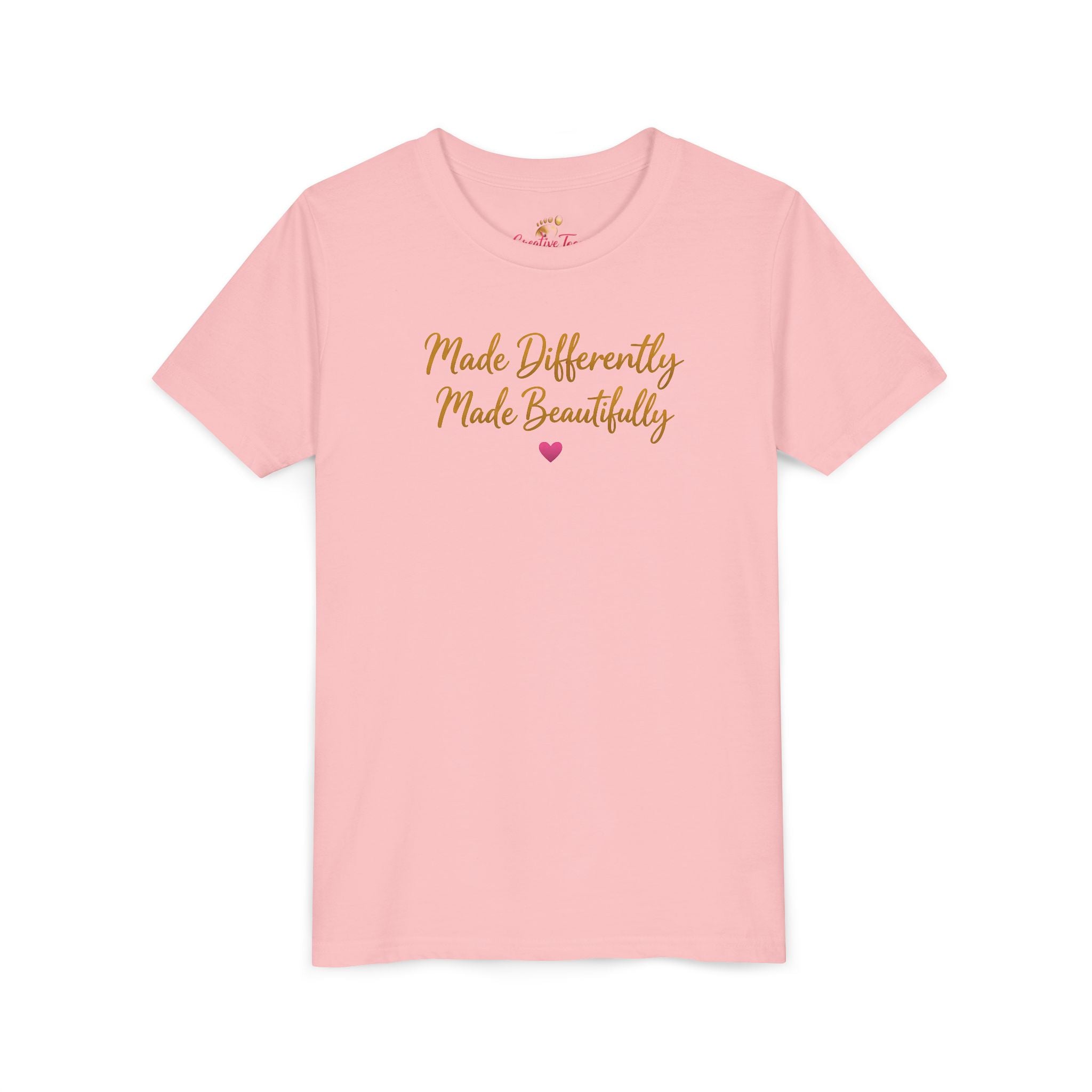 Youth Tee – "Made Differently Made Beautifully" Inspirational Kids T‑Shirt