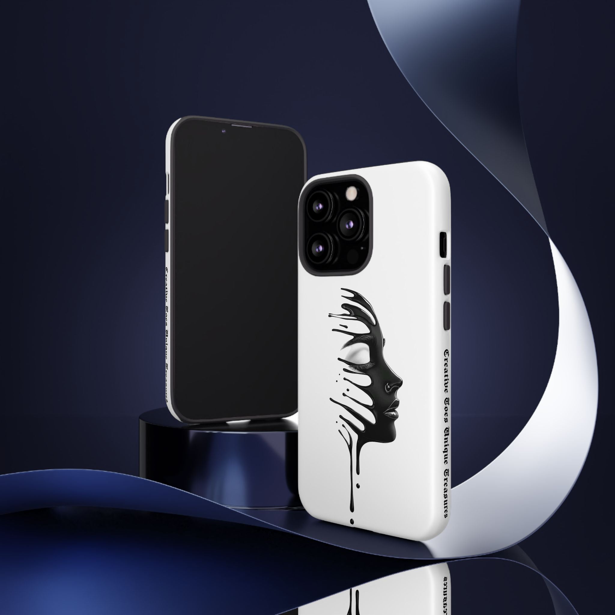 Stylish Phone Case with Artistic Design, Tough Phone Cover, Unique Phone Accessory, Gift for Art Lovers, Trendy Protective Case