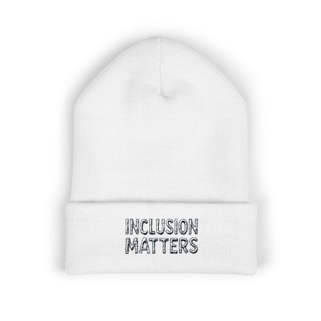Inclusion Matters Embroidered Cuffed Beanie
