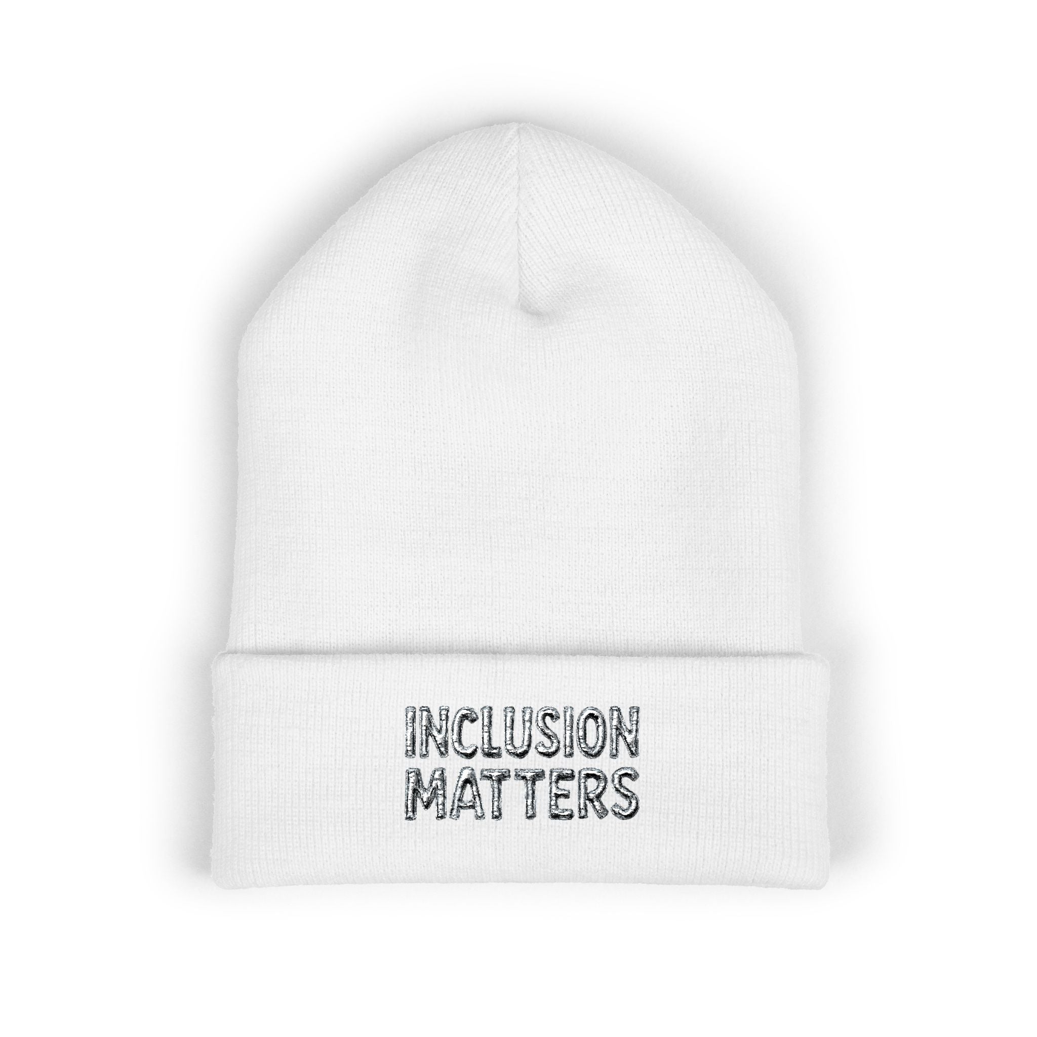 Inclusion Matters Embroidered Cuffed Beanie