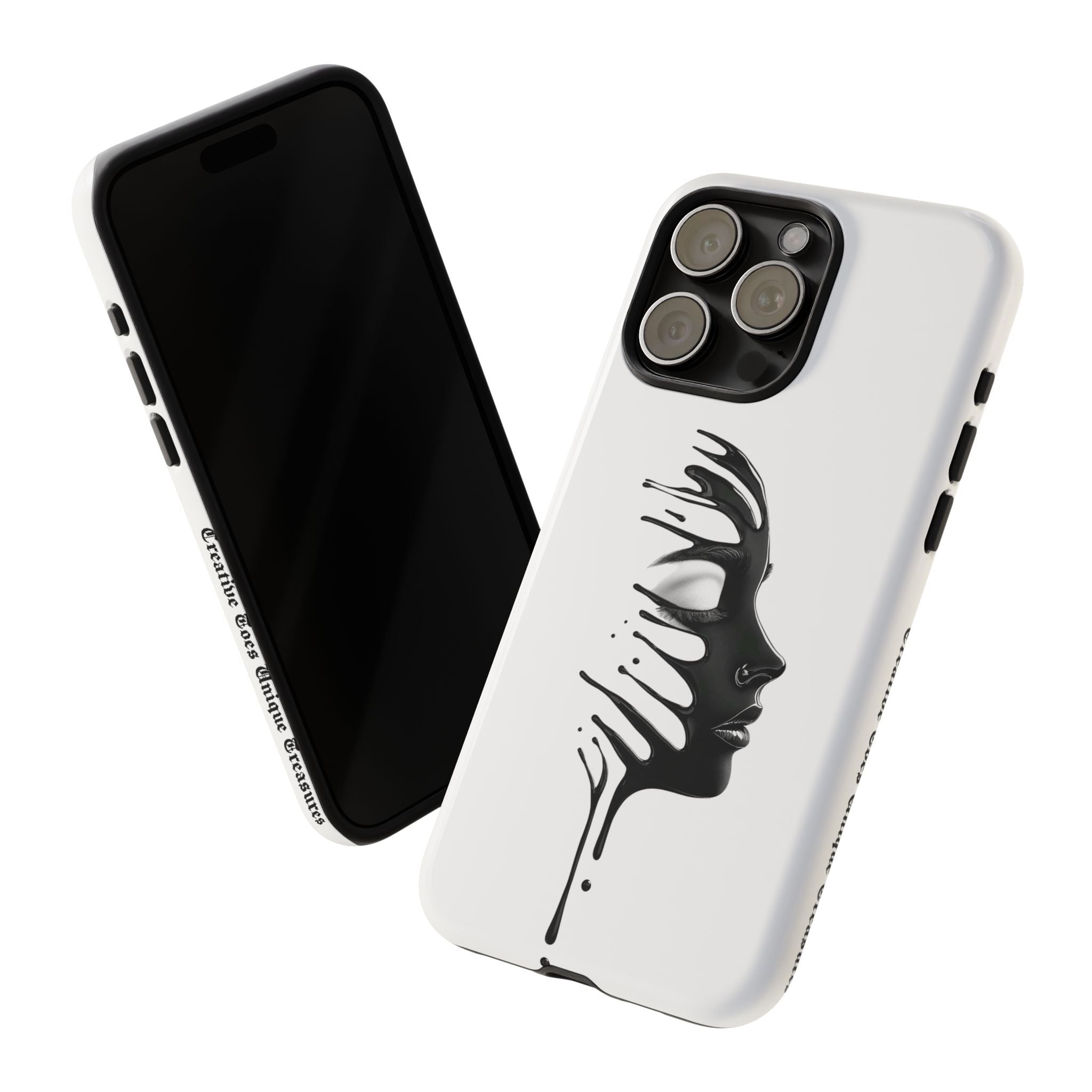 Stylish Phone Case with Artistic Design, Tough Phone Cover, Unique Phone Accessory, Gift for Art Lovers, Trendy Protective Case