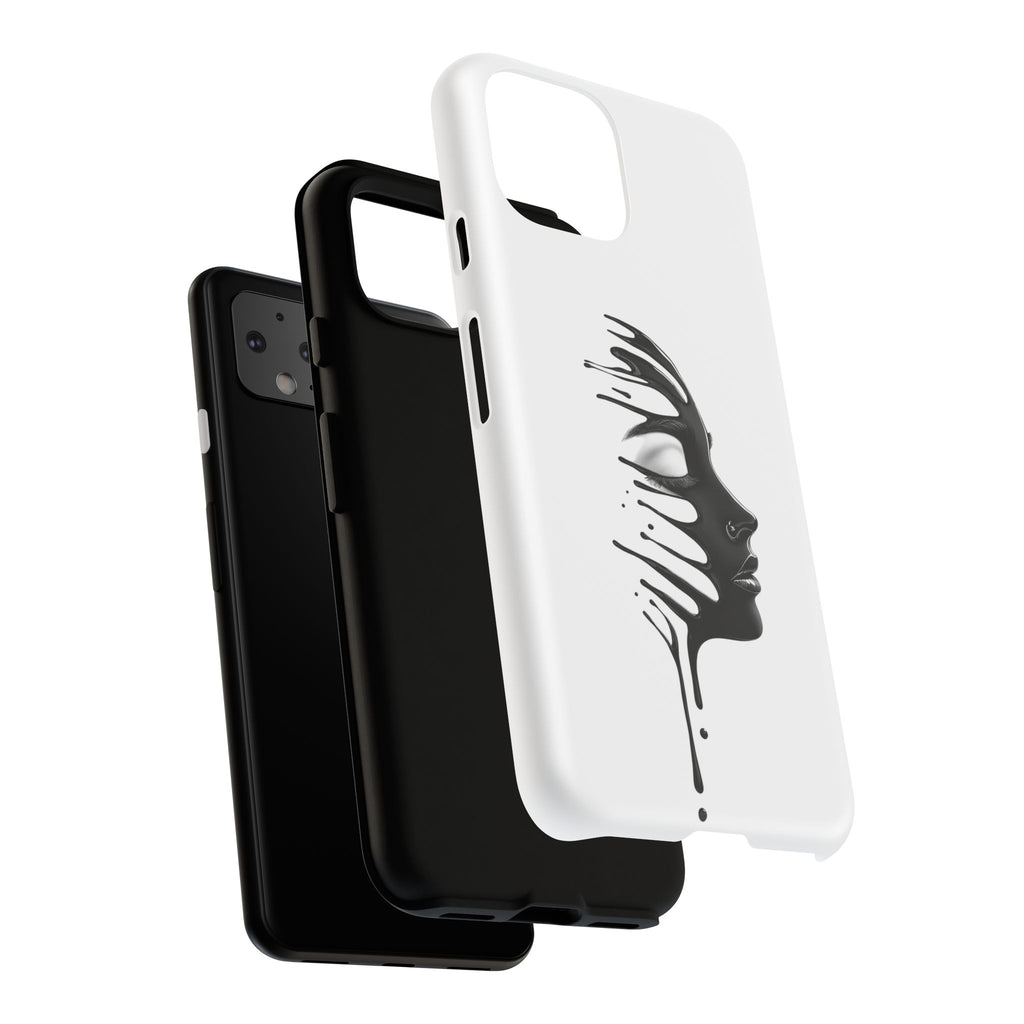 Stylish Phone Case with Artistic Design, Tough Phone Cover, Unique Phone Accessory, Gift for Art Lovers, Trendy Protective Case