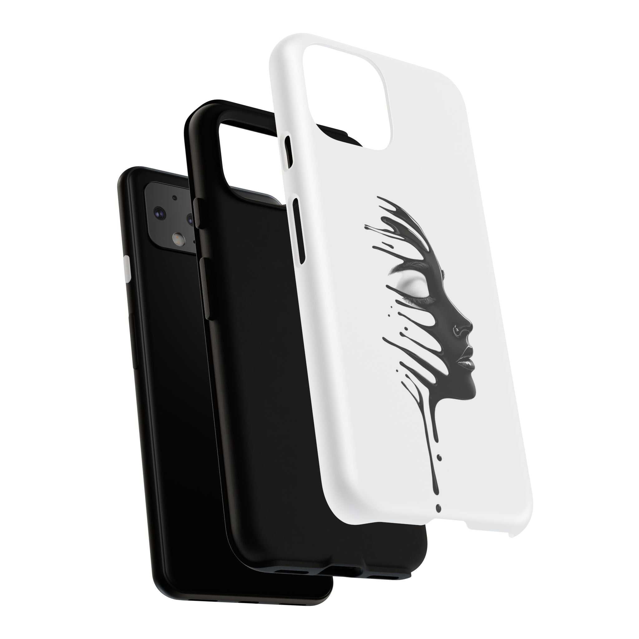 Stylish Phone Case with Artistic Design, Tough Phone Cover, Unique Phone Accessory, Gift for Art Lovers, Trendy Protective Case