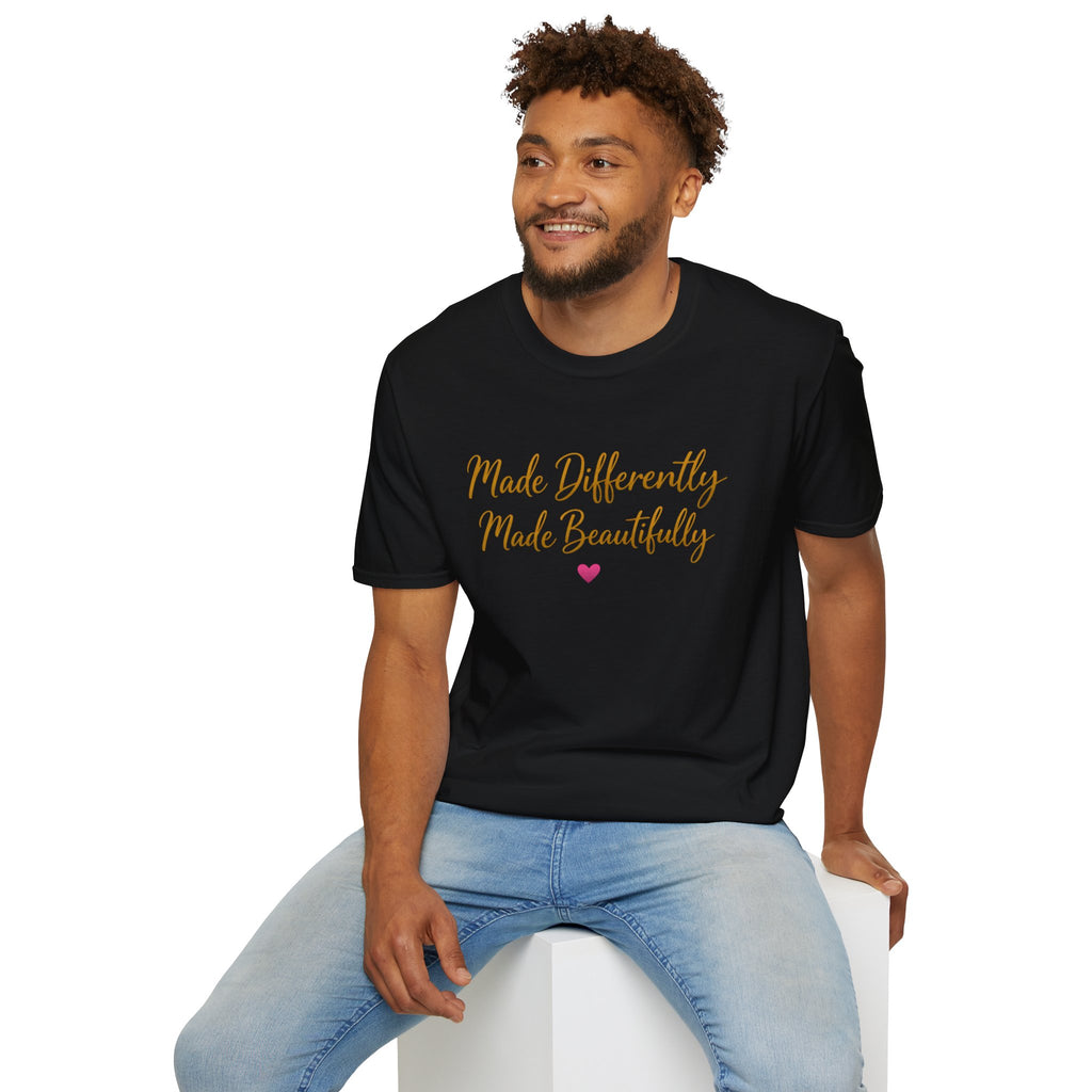 Made Differently Made Beautifully T-Shirt — Inspirational Disability Awareness Tee