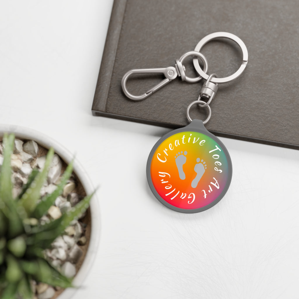 Creative Toes Art Gallery Logo Keyring Tag | Creative Toes Art Gallery