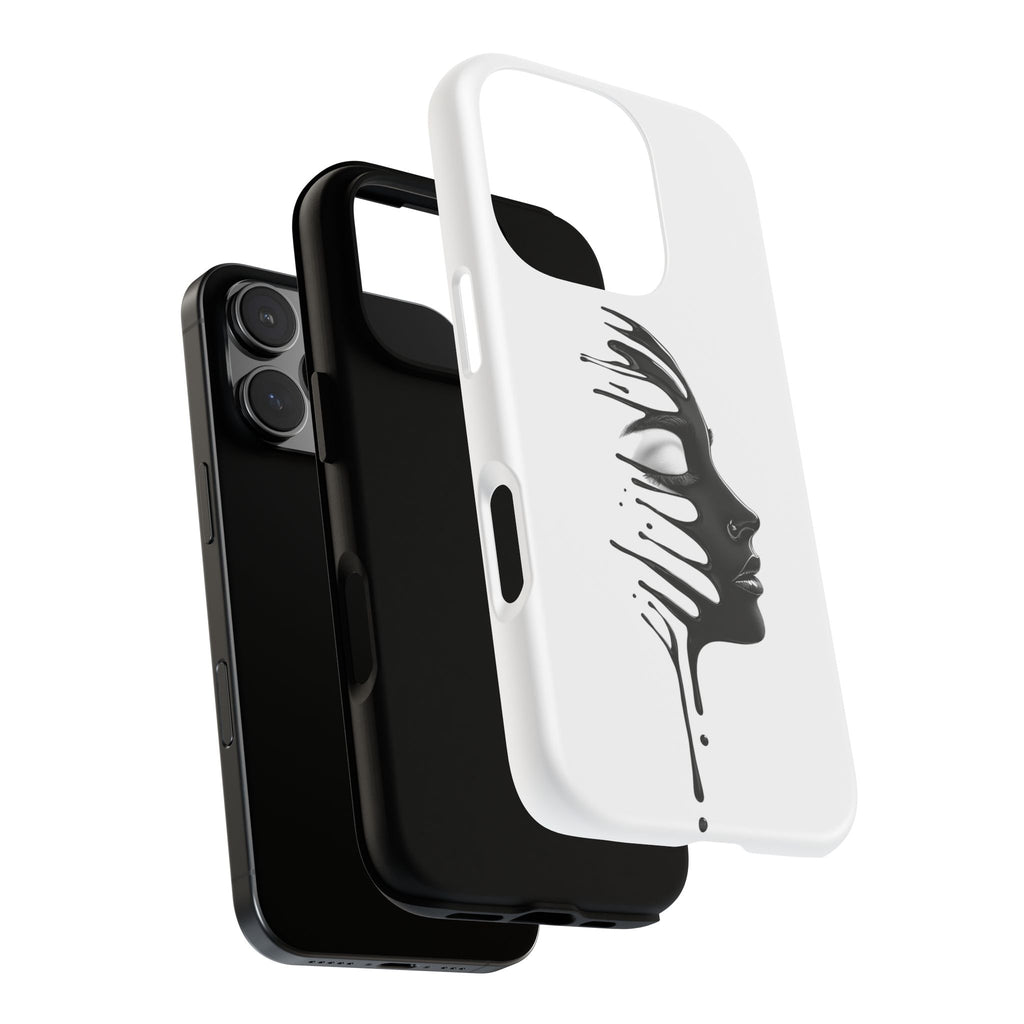Stylish Phone Case with Artistic Design, Tough Phone Cover, Unique Phone Accessory, Gift for Art Lovers, Trendy Protective Case