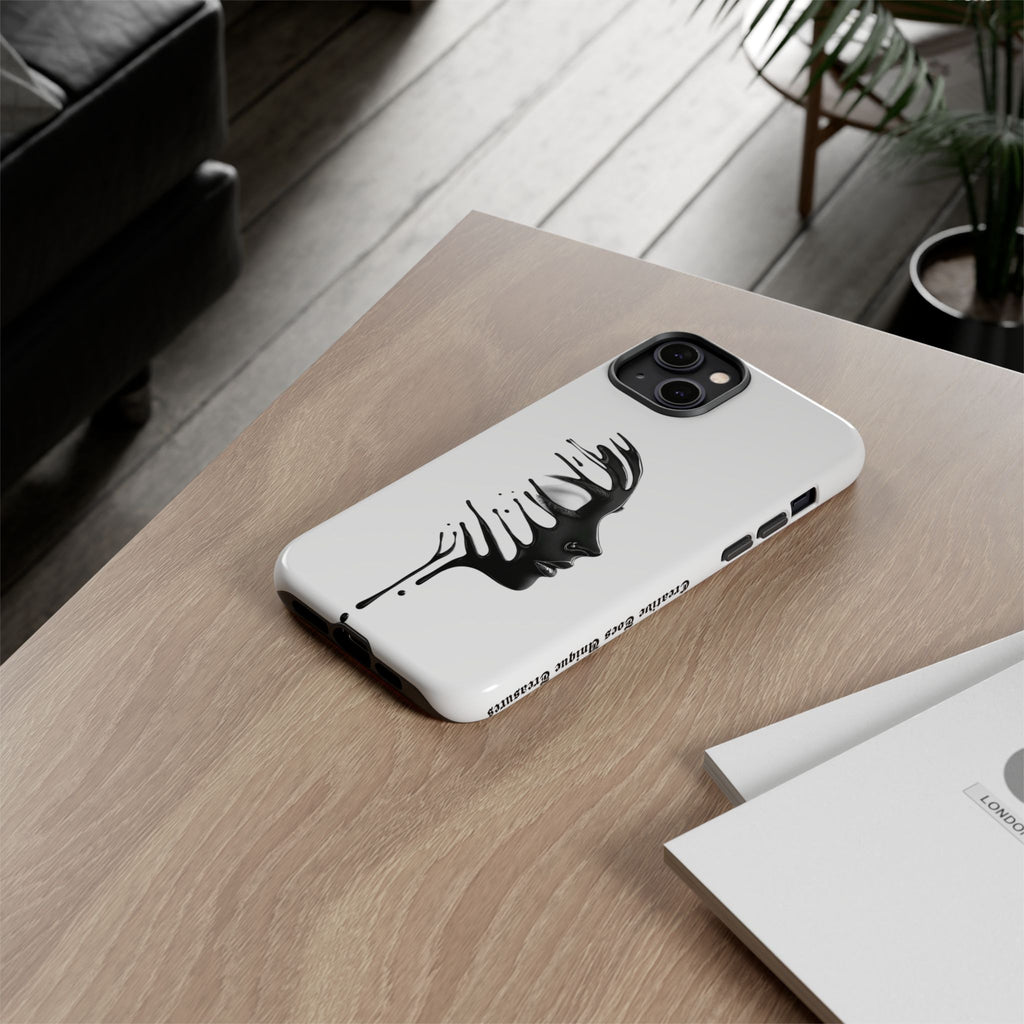 Stylish Phone Case with Artistic Design, Tough Phone Cover, Unique Phone Accessory, Gift for Art Lovers, Trendy Protective Case