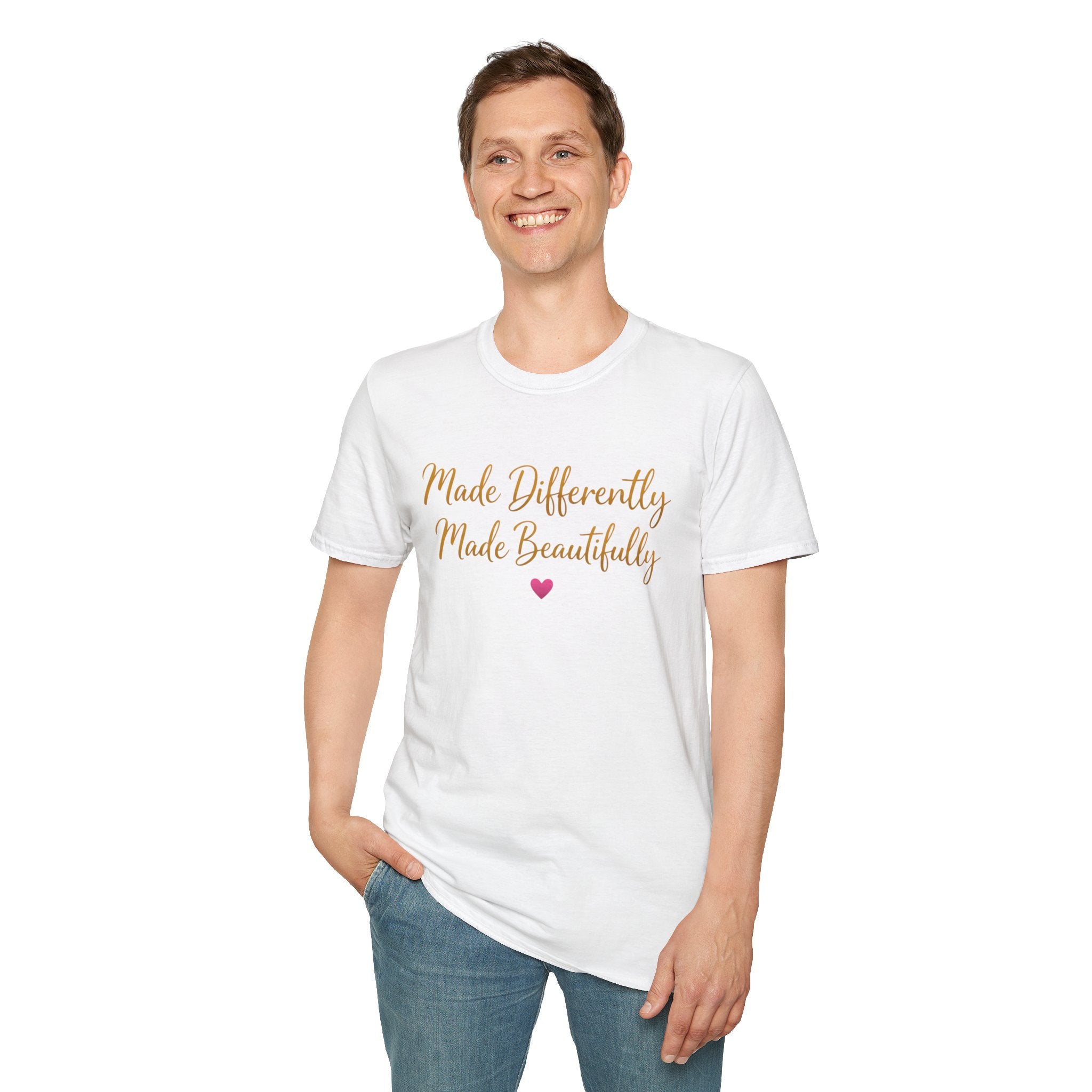 Made Differently Made Beautifully T-Shirt — Inspirational Disability Awareness Tee