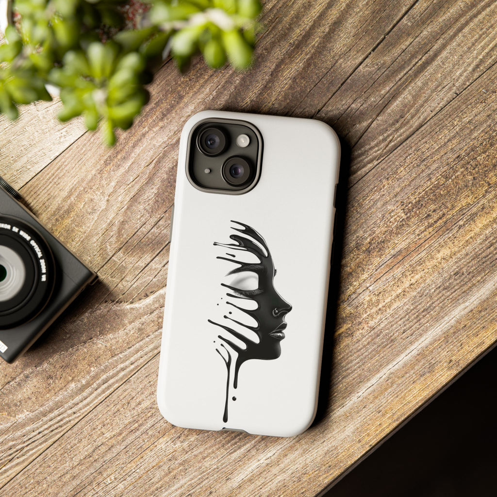 Stylish Phone Case with Artistic Design, Tough Phone Cover, Unique Phone Accessory, Gift for Art Lovers, Trendy Protective Case