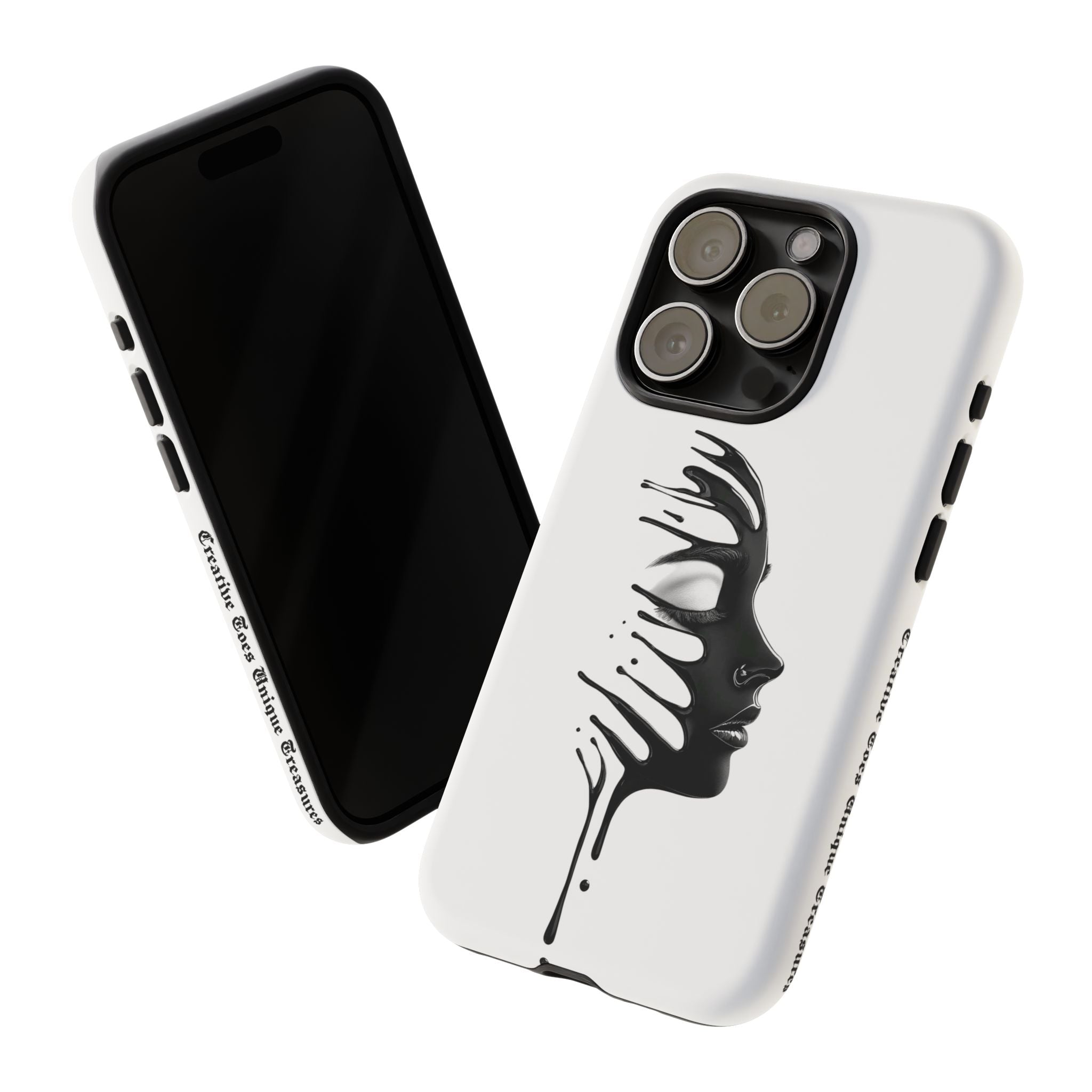 Stylish Phone Case with Artistic Design, Tough Phone Cover, Unique Phone Accessory, Gift for Art Lovers, Trendy Protective Case