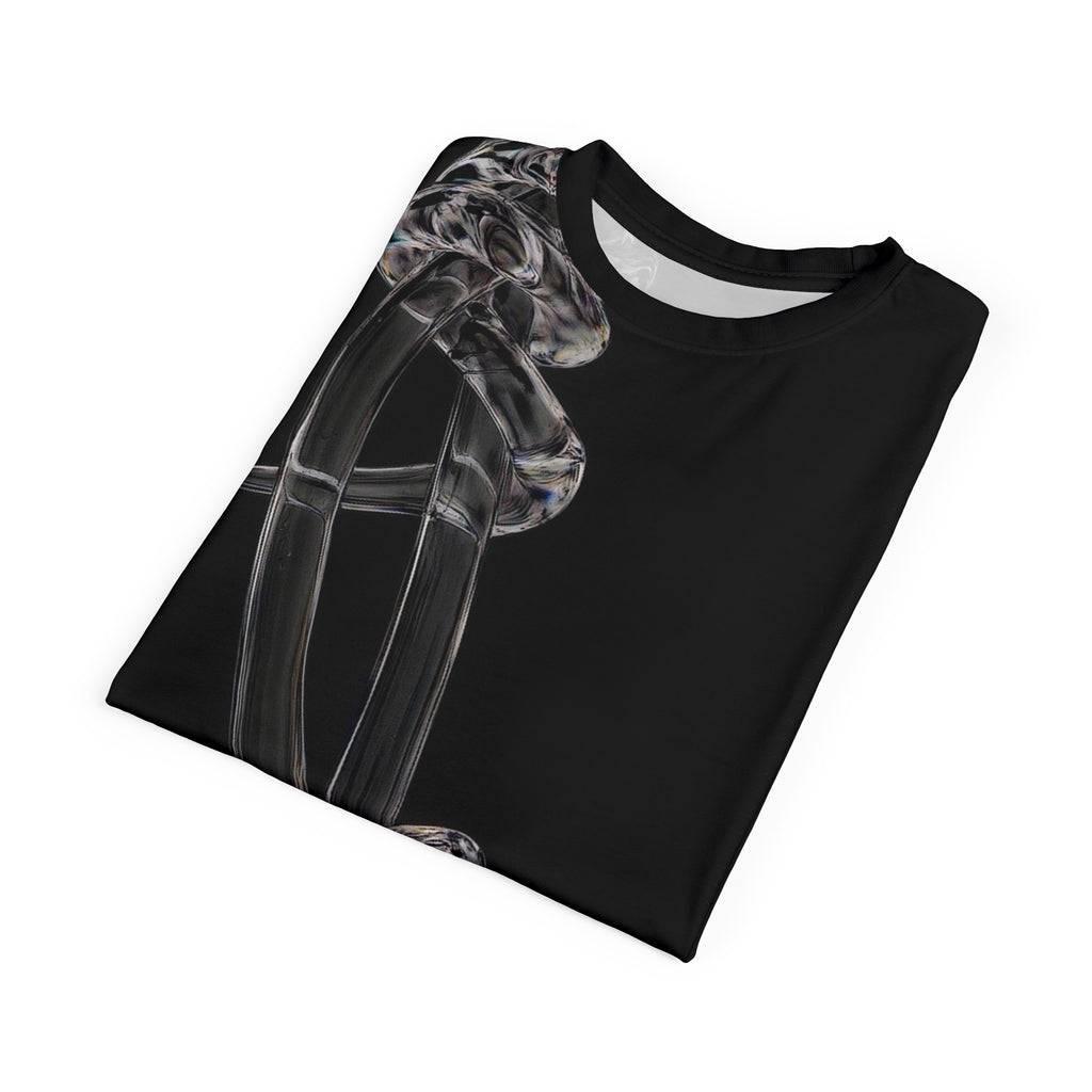 The Cost Of Love Tee — Black All-Over Print Artistic T-Shirt