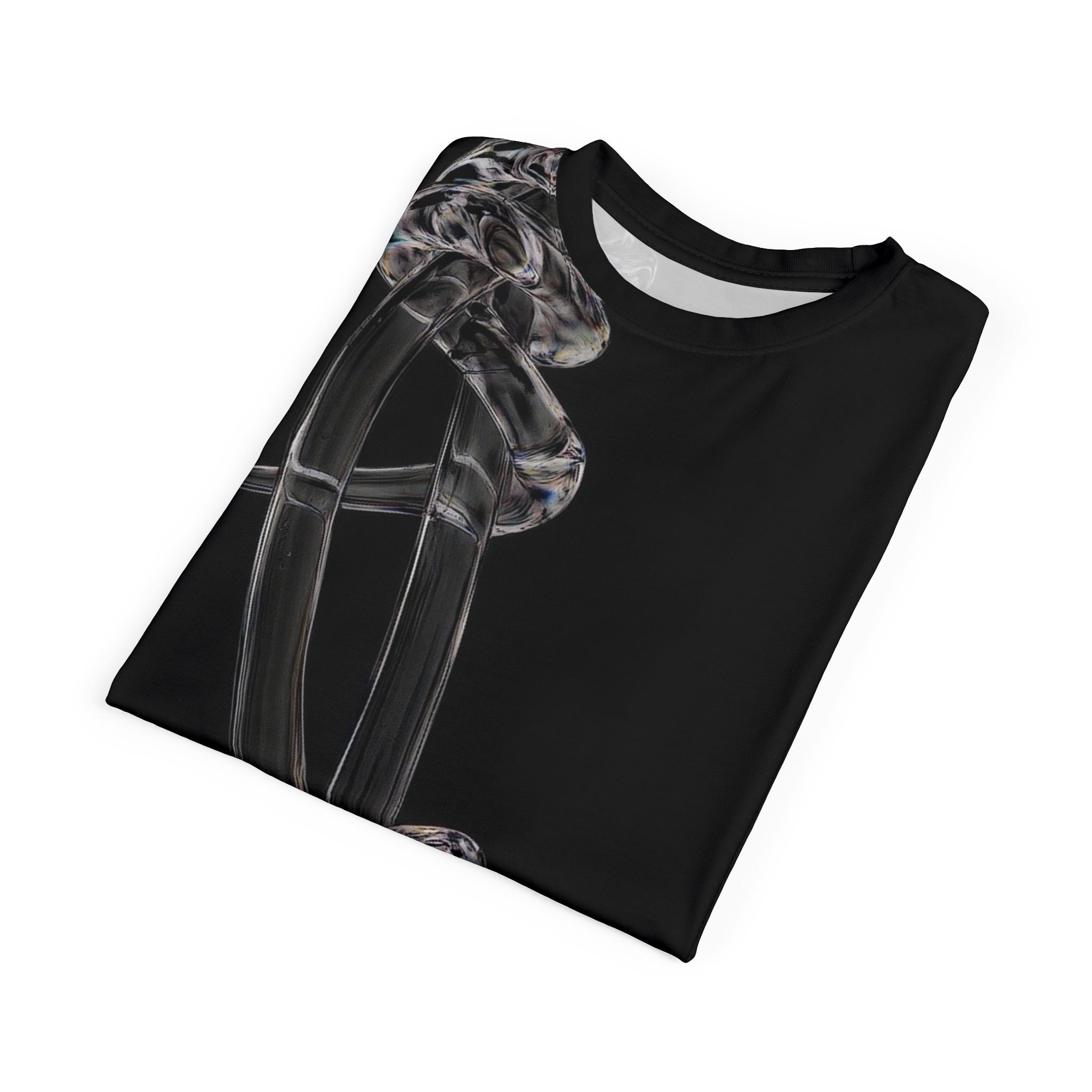 The Cost Of Love Tee — Black All-Over Print Artistic T-Shirt