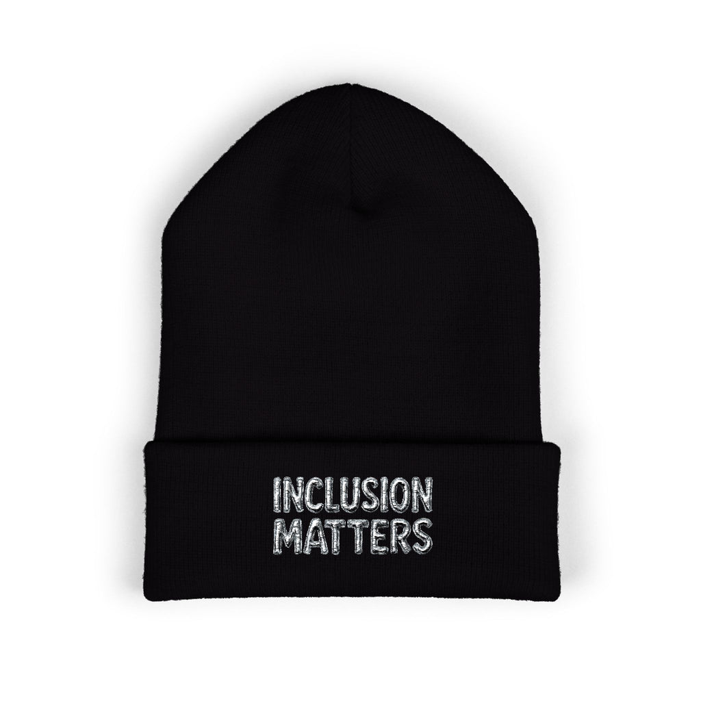 Inclusion Matters Embroidered Cuffed Beanie